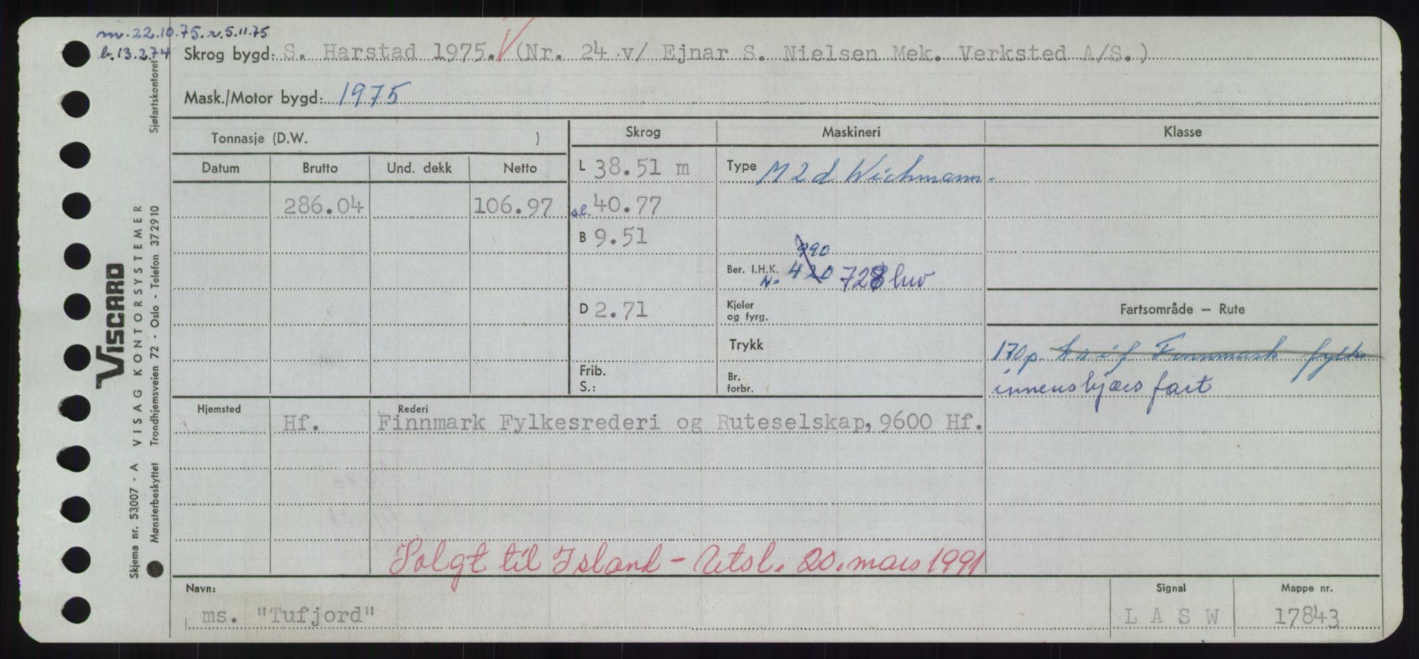 Sjøfartsdirektoratet med forløpere, Skipsmålingen, RA/S-1627/H/Hd/L0039: Fartøy, Ti-Tø, s. 779