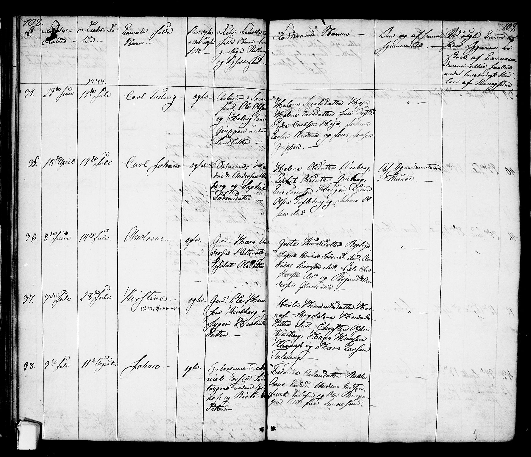 Borge prestekontor Kirkebøker, AV/SAO-A-10903/F/Fa/L0004: Ministerialbok nr. I 4, 1836-1848, s. 108-109