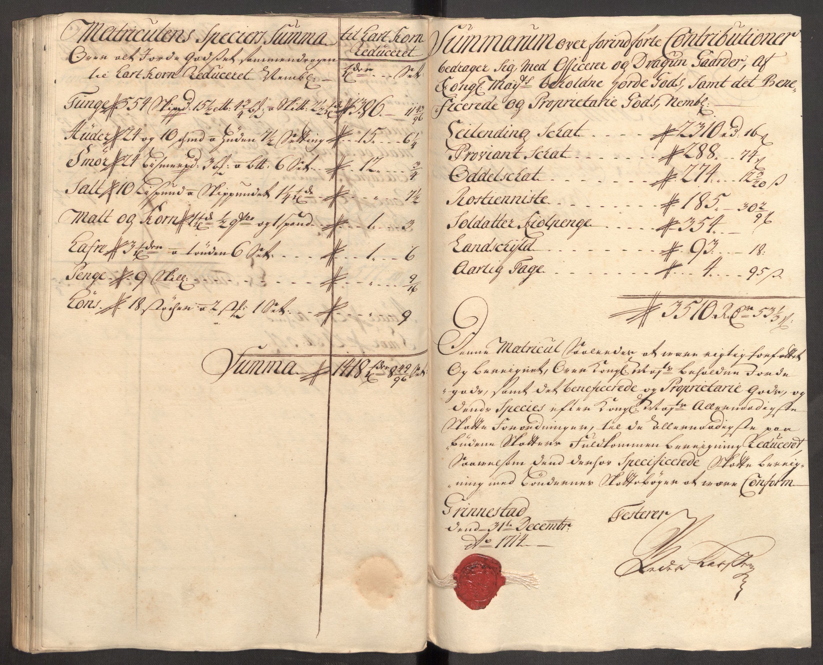 Rentekammeret inntil 1814, Reviderte regnskaper, Fogderegnskap, AV/RA-EA-4092/R07/L0308: Fogderegnskap Rakkestad, Heggen og Frøland, 1714, s. 180