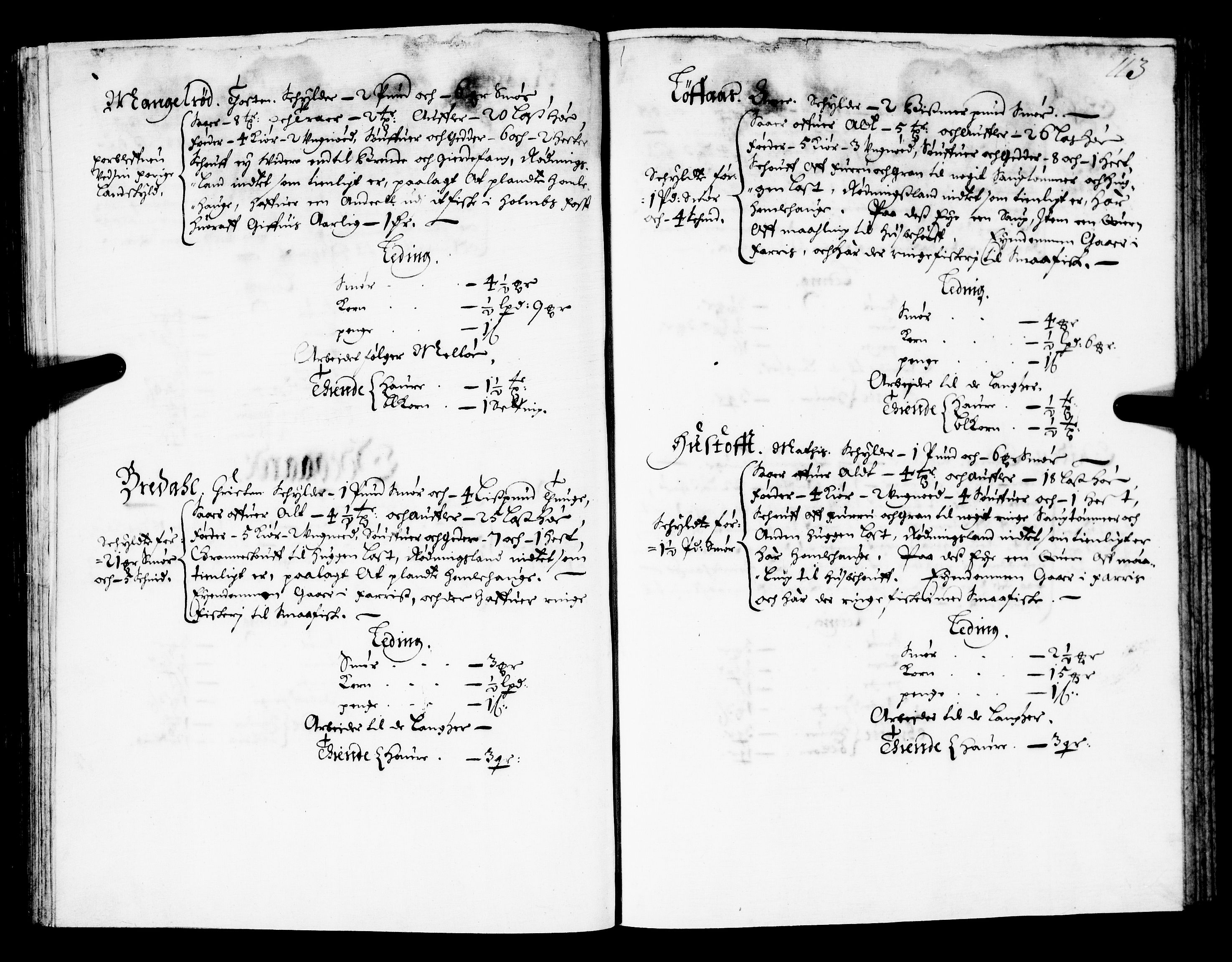 Rentekammeret inntil 1814, Realistisk ordnet avdeling, AV/RA-EA-4070/N/Nb/Nba/L0021: Brunla len, 1667, s. 112b-113a