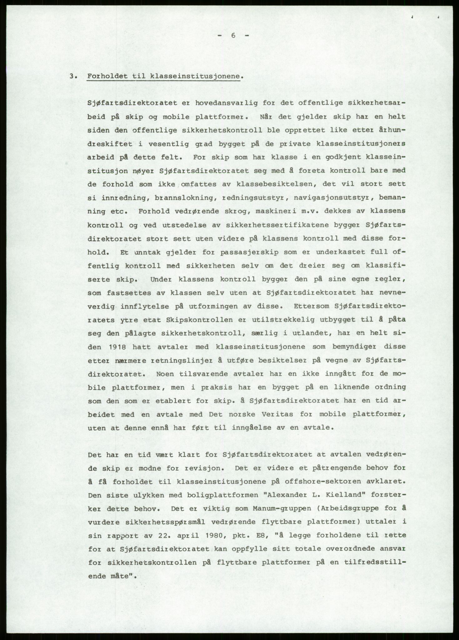 Justisdepartementet, Granskningskommisjonen ved Alexander Kielland-ulykken 27.3.1980, AV/RA-S-1165/D/L0013: H Sjøfartsdirektoratet og Skipskontrollen (H25-H43, H45, H47-H48, H50, H52)/I Det norske Veritas (I34, I41, I47), 1980-1981, s. 101