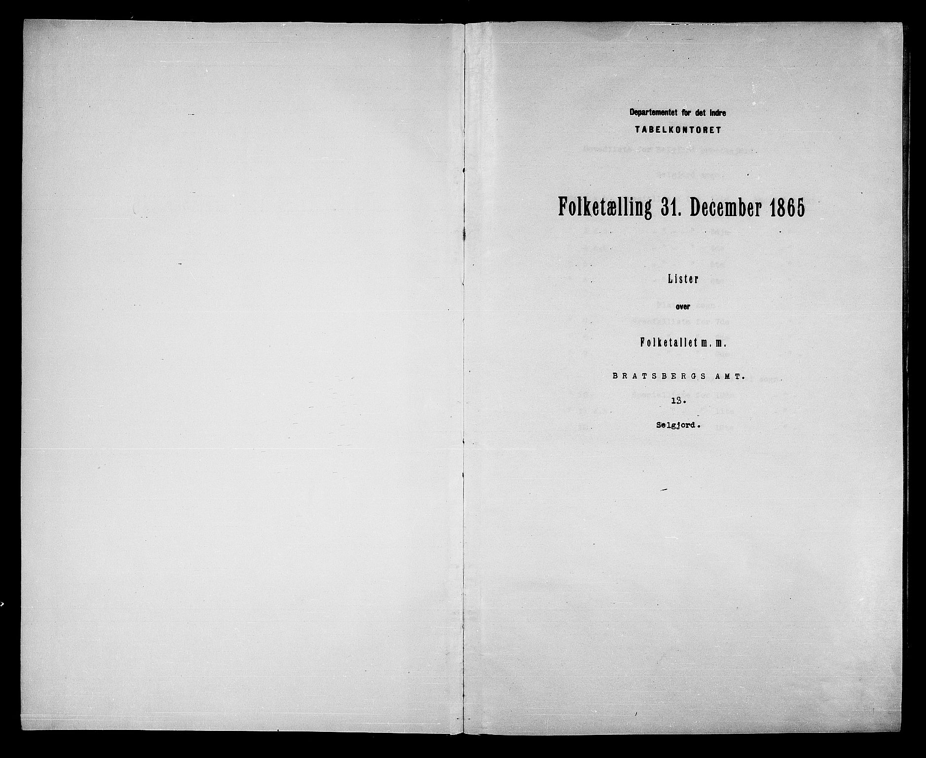 RA, Folketelling 1865 for 0828P Seljord prestegjeld, 1865, s. 3