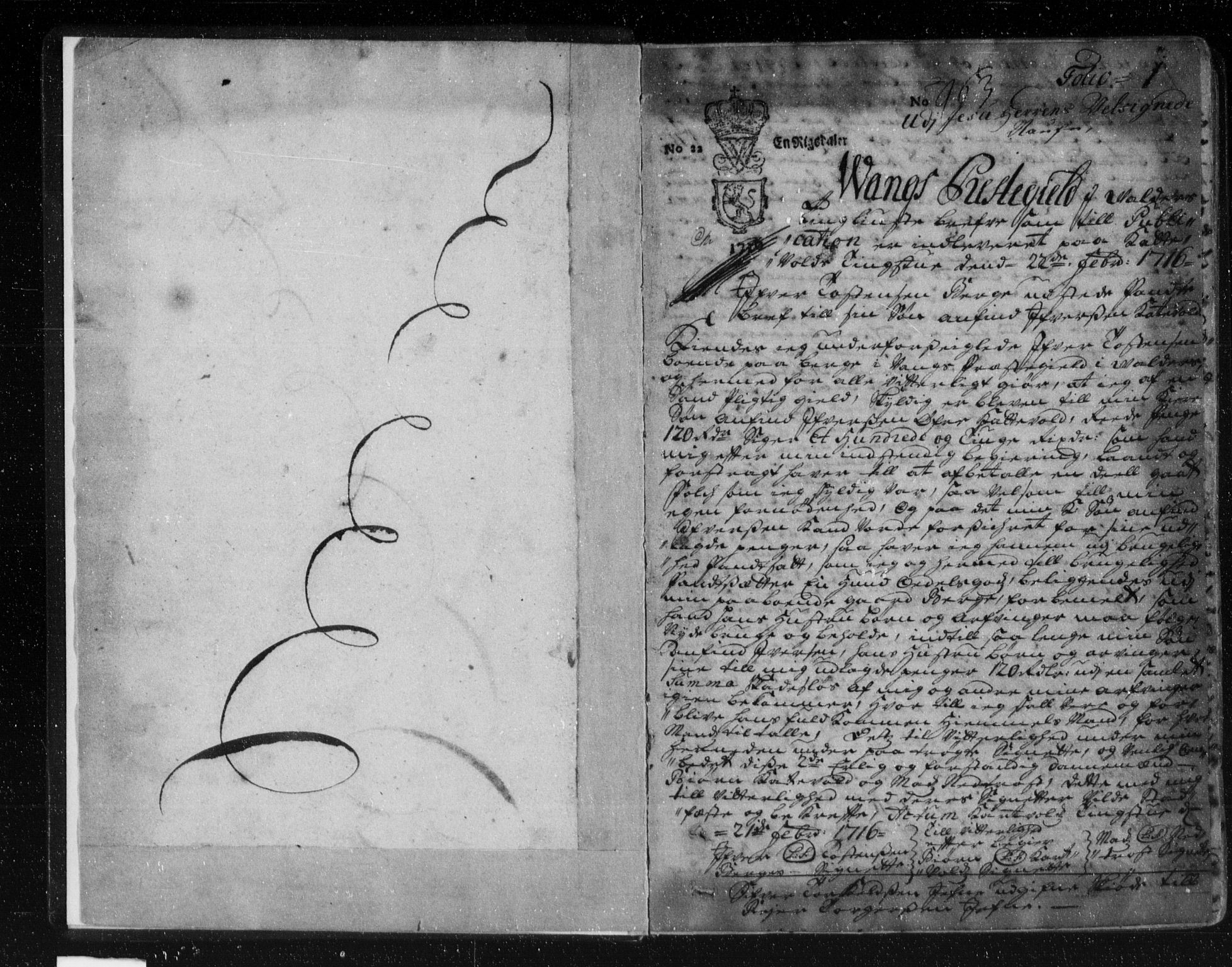 Hadeland, Land og Valdres sorenskriveri, AV/SAH-TING-028/H/Hb/L0005/0001: Pantebok nr. 5a, 1716-1727, s. 1