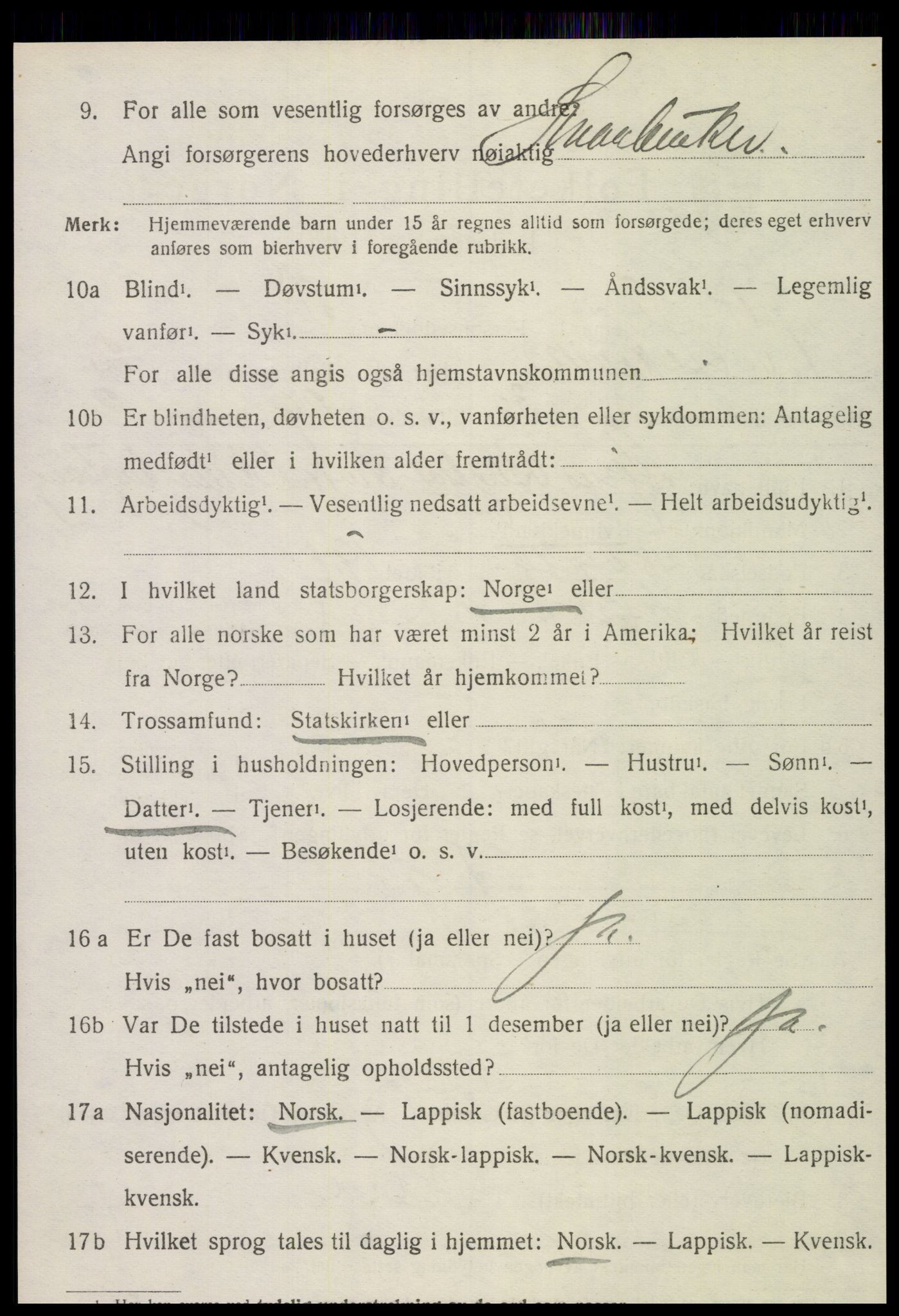 SAT, Folketelling 1920 for 1718 Leksvik herred, 1920, s. 2141