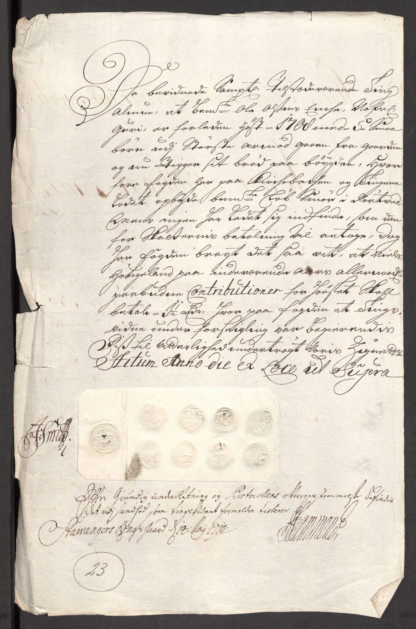 Rentekammeret inntil 1814, Reviderte regnskaper, Fogderegnskap, RA/EA-4092/R47/L2861: Fogderegnskap Ryfylke, 1706-1709, s. 455