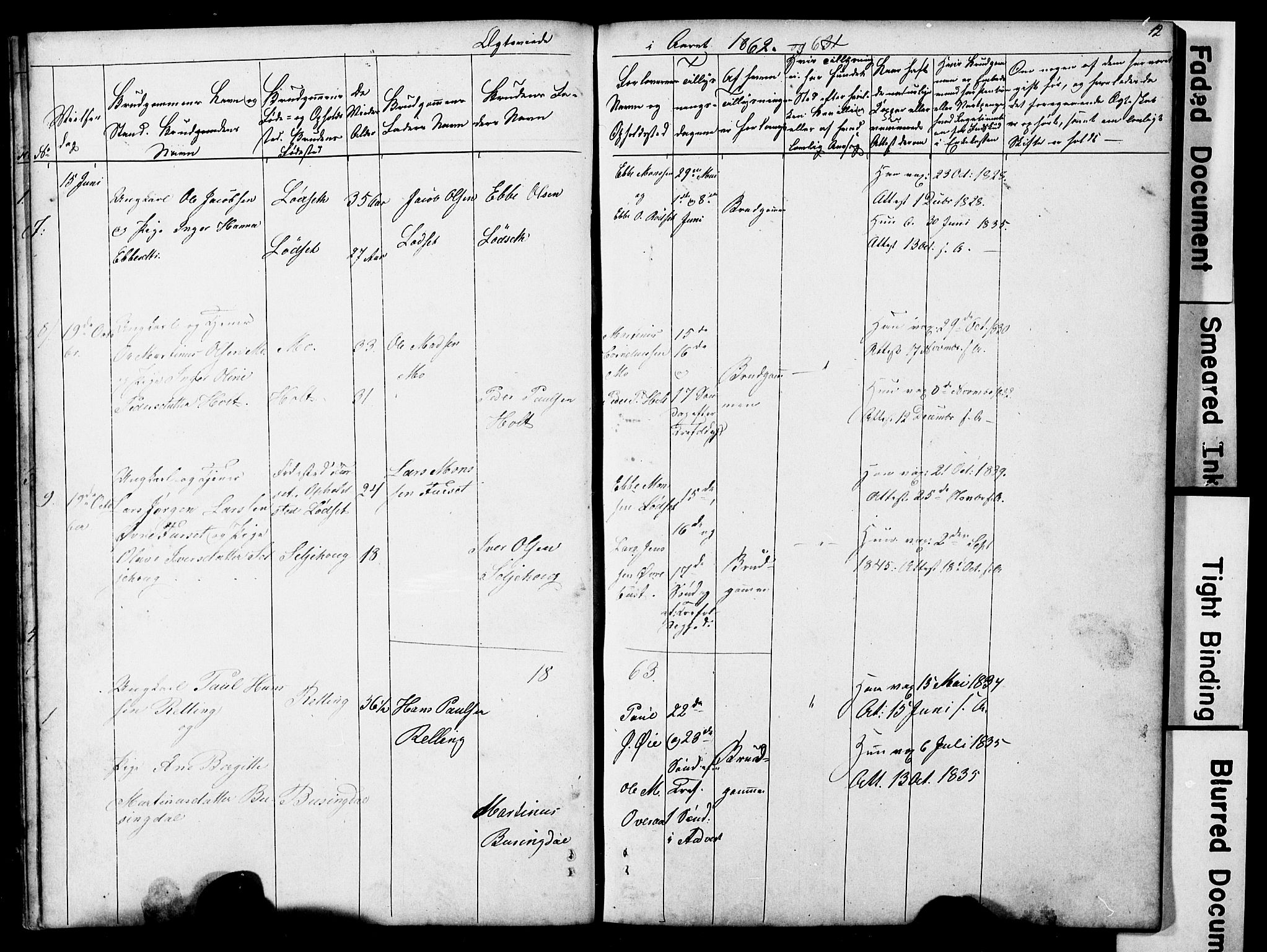 Ministerialprotokoller, klokkerbøker og fødselsregistre - Møre og Romsdal, AV/SAT-A-1454/521/L0301: Klokkerbok nr. 521C02, 1854-1881, s. 12