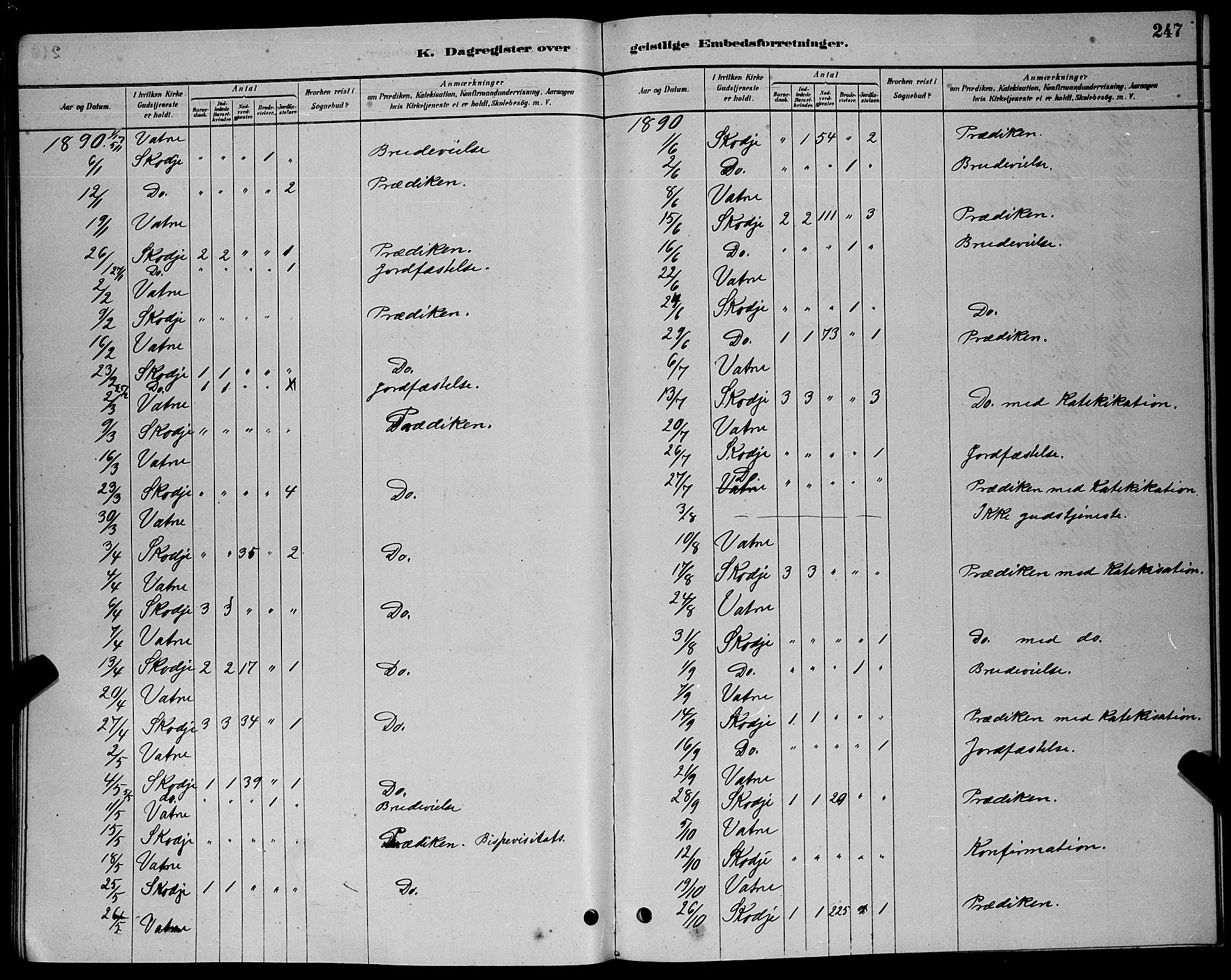 Ministerialprotokoller, klokkerbøker og fødselsregistre - Møre og Romsdal, SAT/A-1454/524/L0365: Klokkerbok nr. 524C06, 1880-1899, s. 247