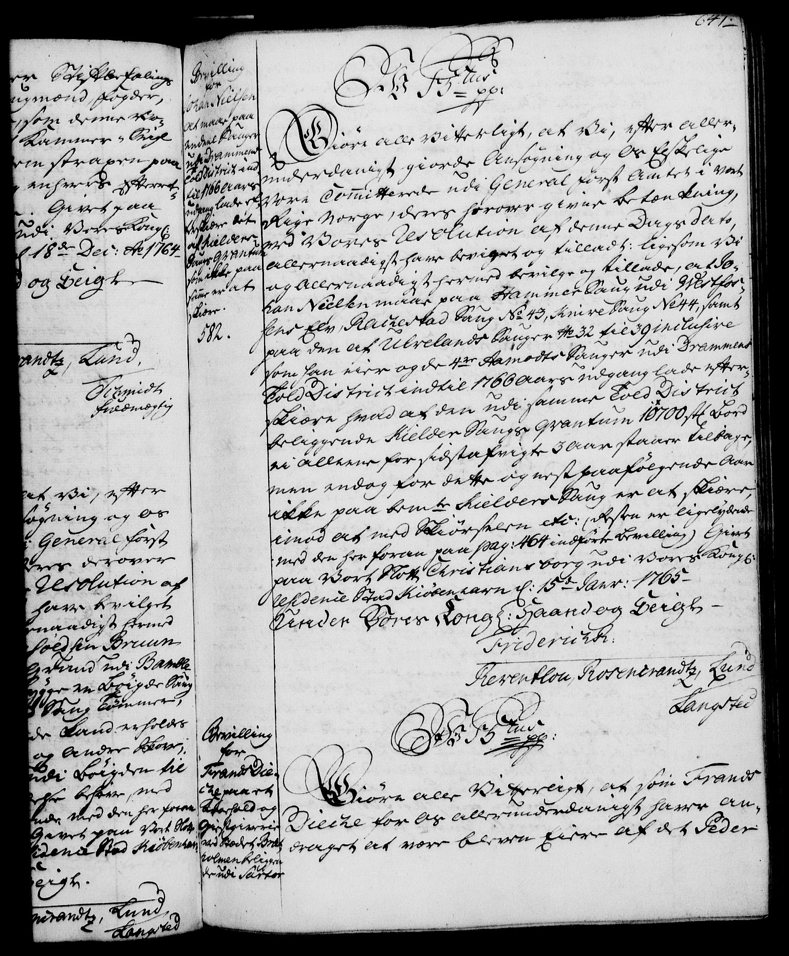 Rentekammeret, Kammerkanselliet, RA/EA-3111/G/Gg/Gga/L0007: Norsk ekspedisjonsprotokoll med register (merket RK 53.7), 1759-1768, s. 641