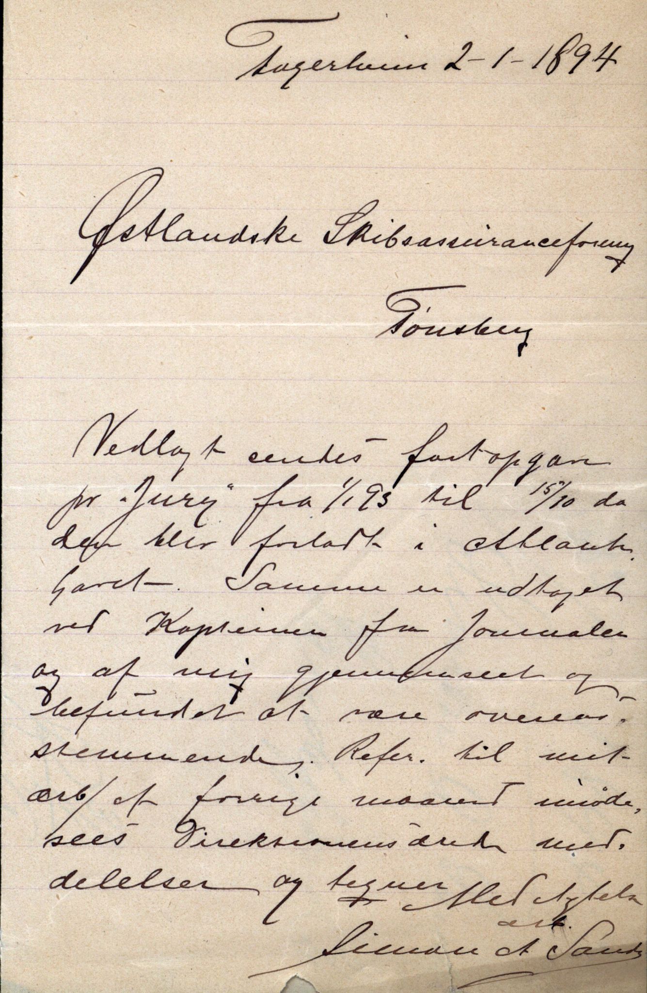 Pa 63 - Østlandske skibsassuranceforening, VEMU/A-1079/G/Ga/L0030/0005: Havaridokumenter / Imanuel, Jury, Nyborg, Vebo, 1893, s. 18