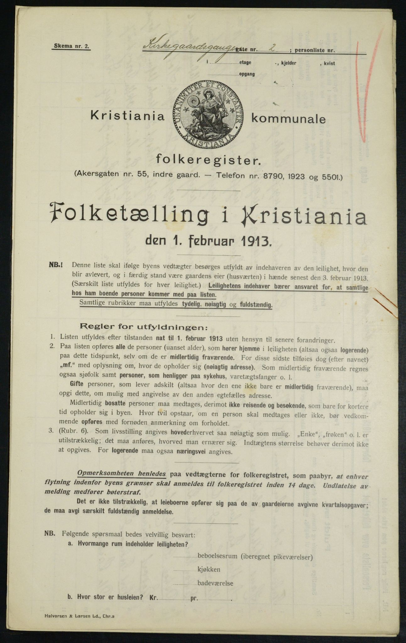 OBA, Kommunal folketelling 1.2.1913 for Kristiania, 1913, s. 49737