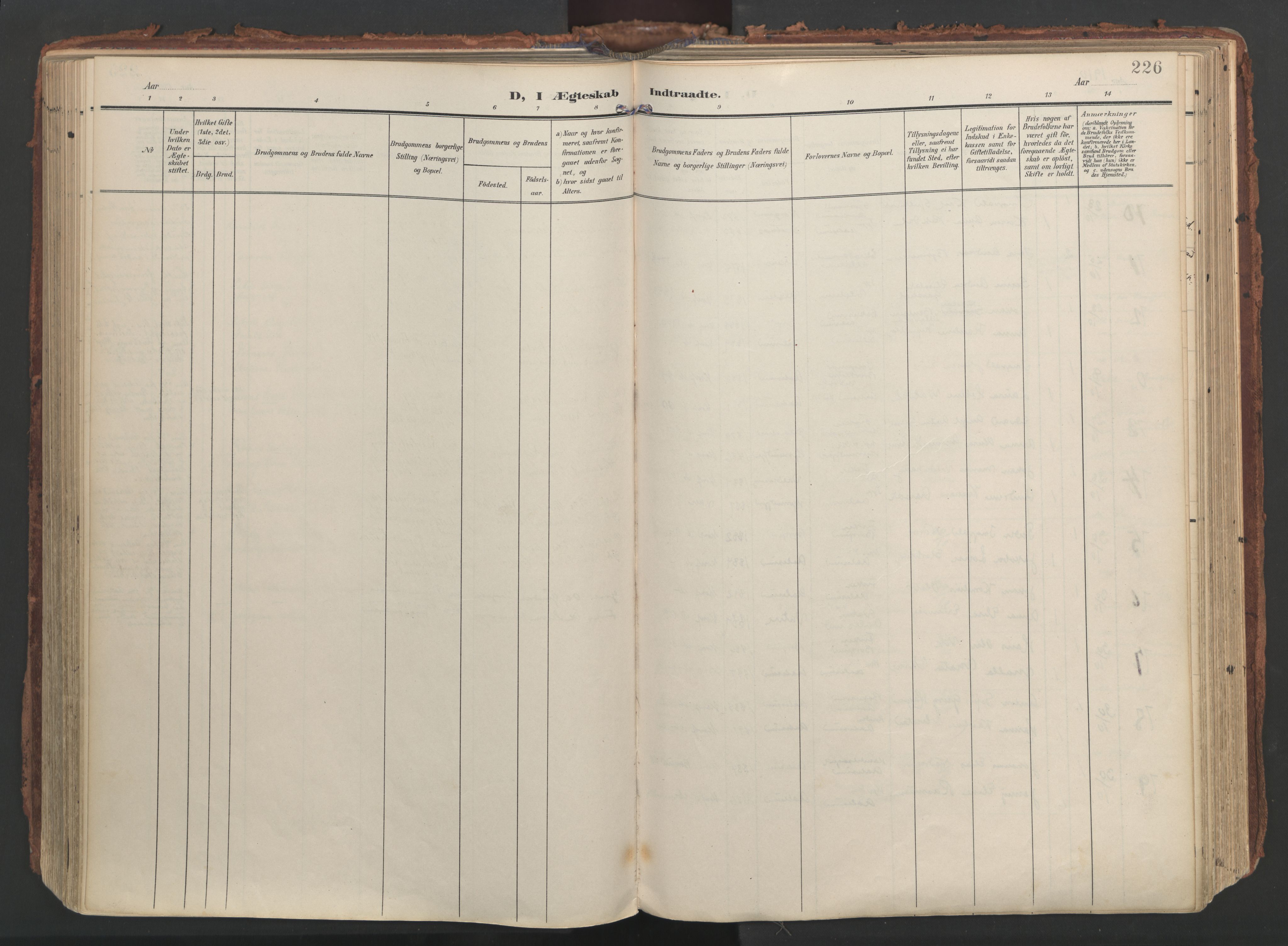 Ministerialprotokoller, klokkerbøker og fødselsregistre - Møre og Romsdal, AV/SAT-A-1454/529/L0459: Ministerialbok nr. 529A09, 1904-1917, s. 226