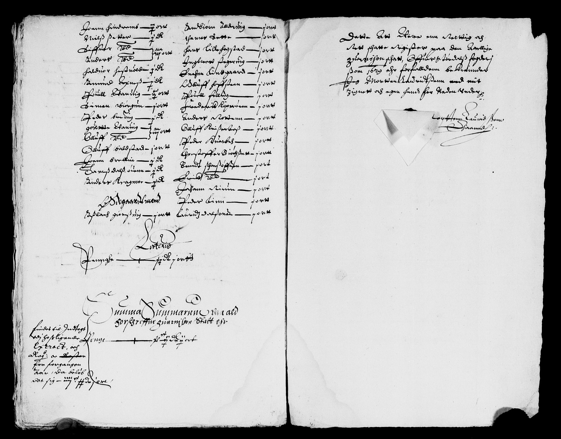 Rentekammeret inntil 1814, Reviderte regnskaper, Lensregnskaper, AV/RA-EA-5023/R/Rb/Rbw/L0042: Trondheim len, 1629-1630