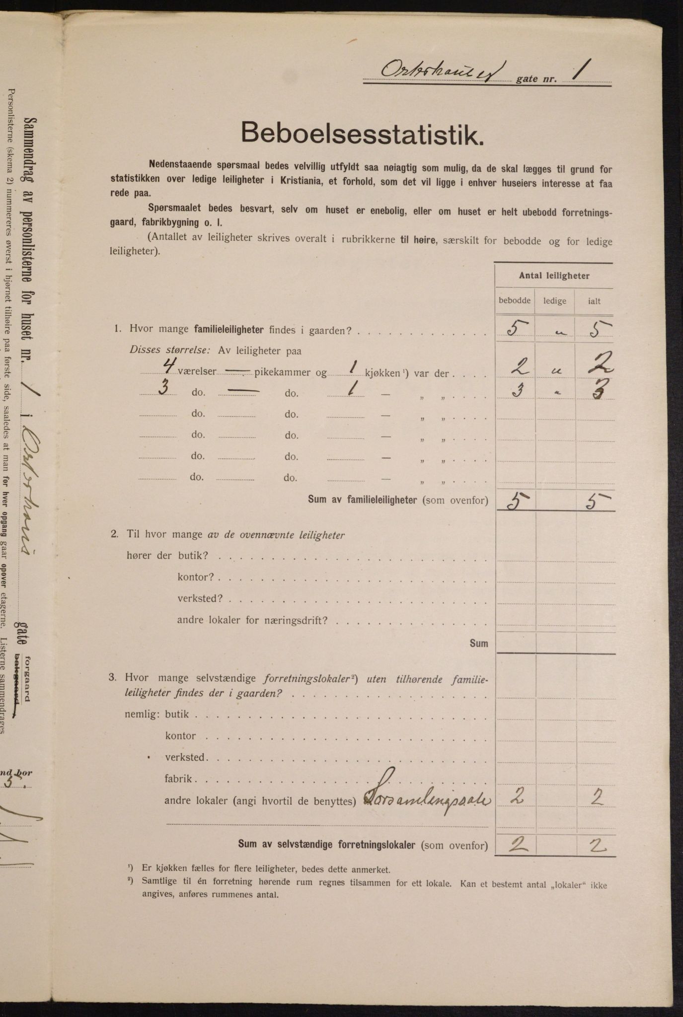 OBA, Kommunal folketelling 1.2.1913 for Kristiania, 1913, s. 77535