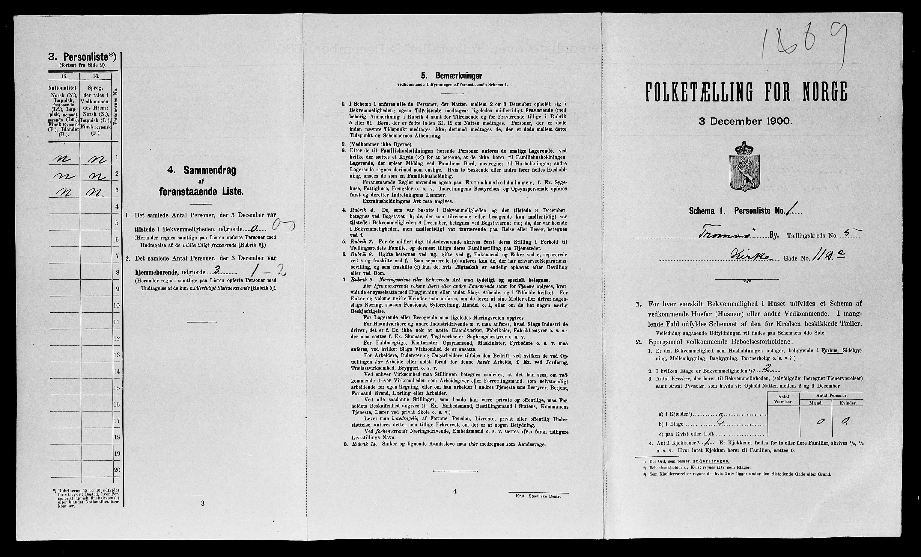 SATØ, Folketelling 1900 for 1902 Tromsø kjøpstad, 1900, s. 1313