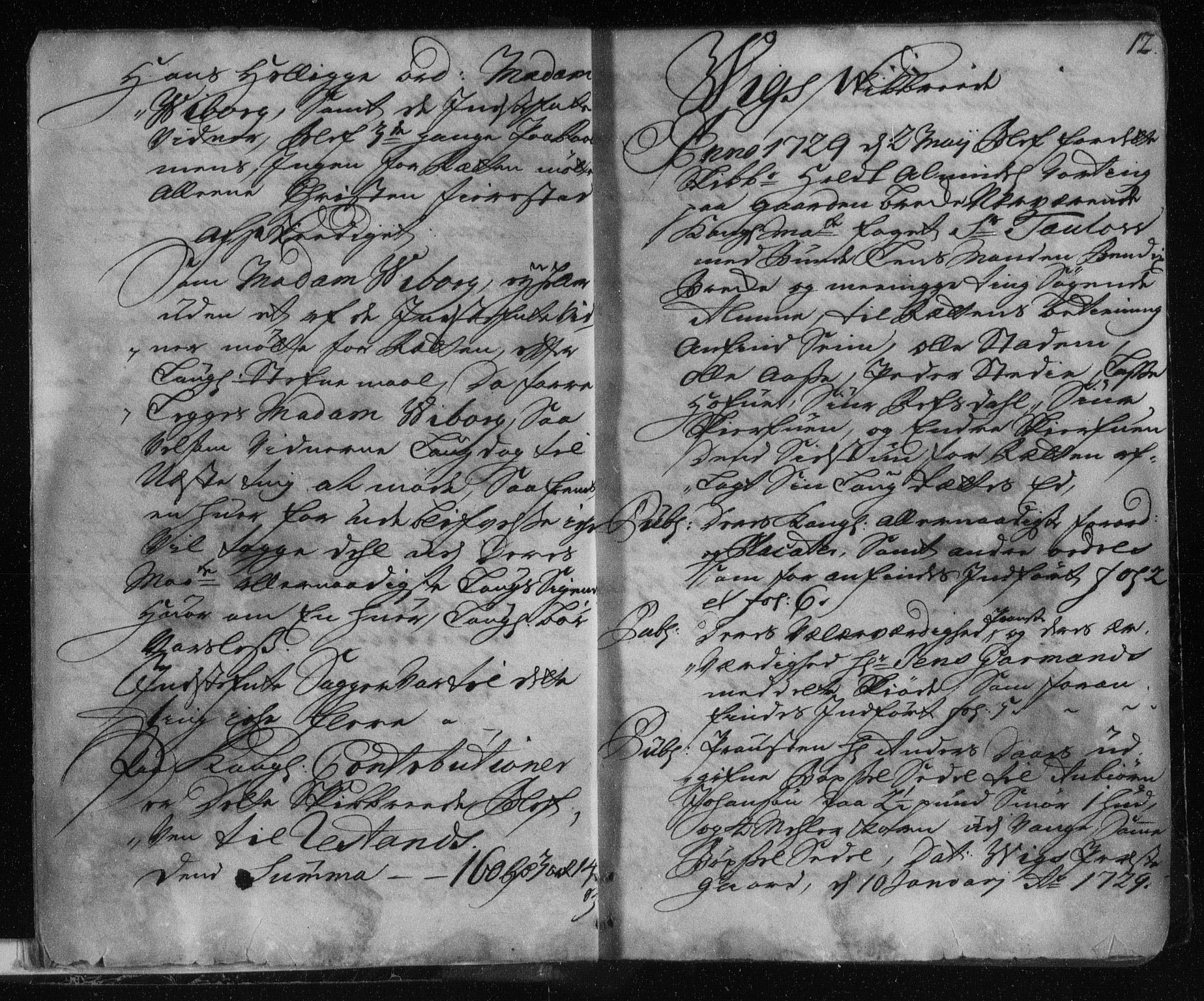 Ytre Sogn tingrett, AV/SAB-A-2601/1/F/Fa/L0031: Tingbok (justisprotokoll), 1729-1732, s. 11b-12a
