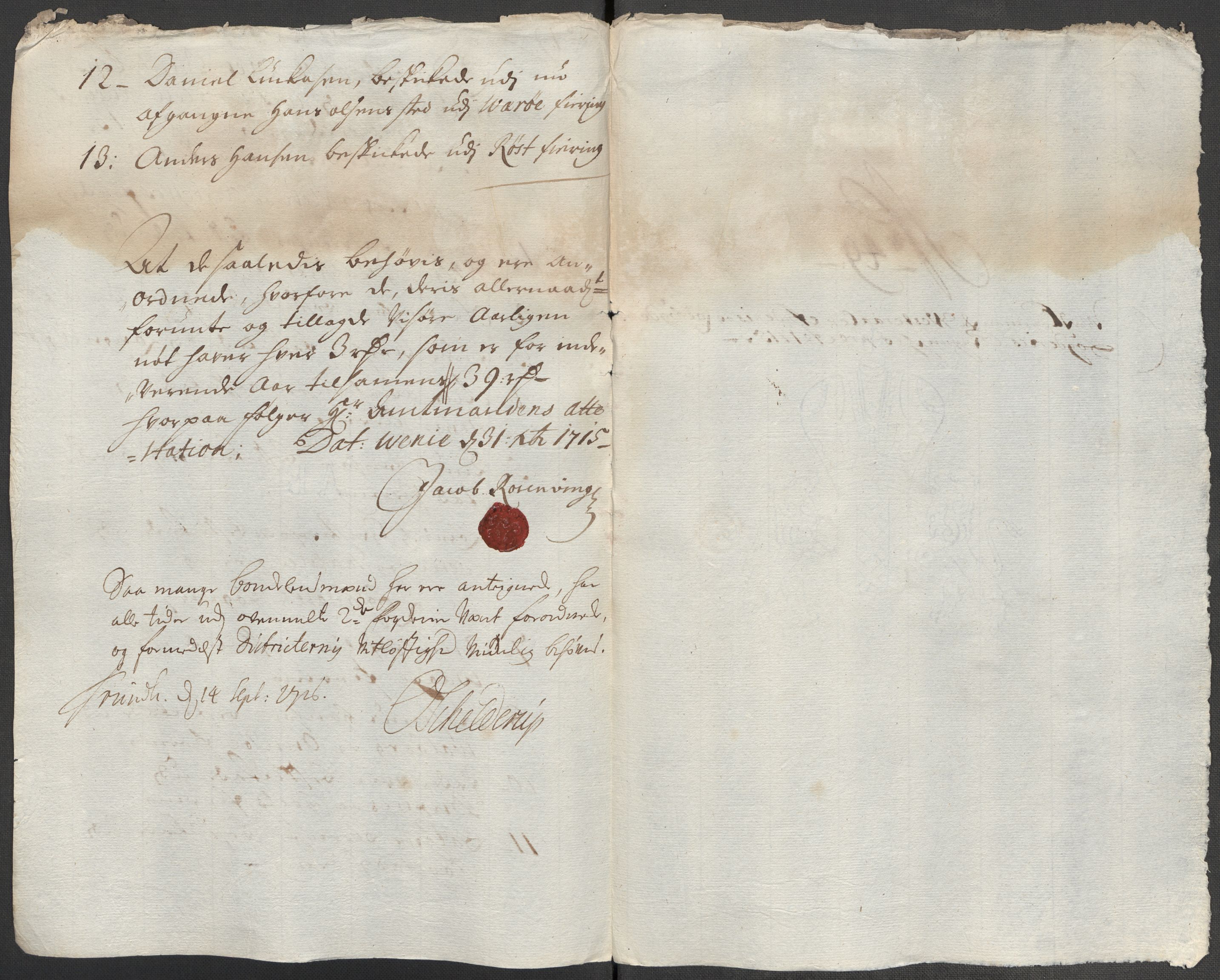 Rentekammeret inntil 1814, Reviderte regnskaper, Fogderegnskap, AV/RA-EA-4092/R67/L4681: Fogderegnskap Vesterålen, Andenes og Lofoten, 1715, s. 228