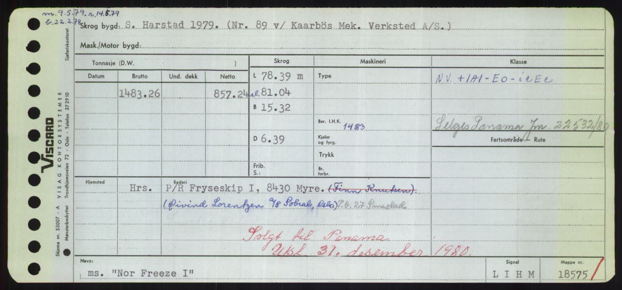 Sjøfartsdirektoratet med forløpere, Skipsmålingen, AV/RA-S-1627/H/Hd/L0026: Fartøy, N-Norhol, s. 323