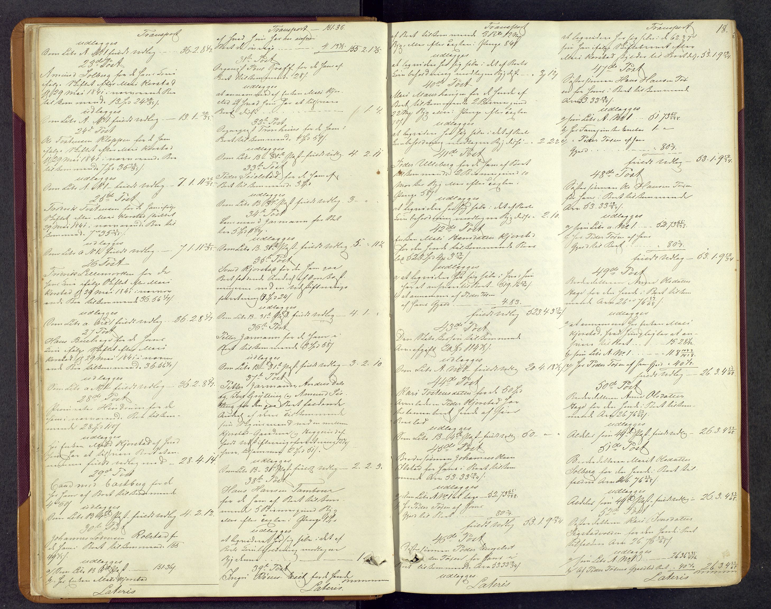 Mellom-Gudbrandsdal sorenskriveri, AV/SAH-TING-038/J/Jd/L0001: Skifteutlodningsprotokoll, 1843-1862, s. 18