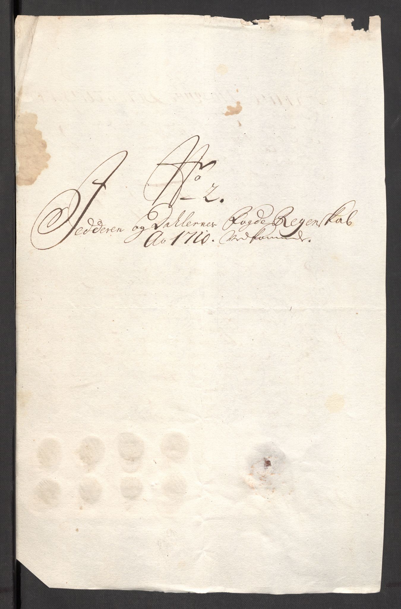 Rentekammeret inntil 1814, Reviderte regnskaper, Fogderegnskap, AV/RA-EA-4092/R46/L2734: Fogderegnskap Jæren og Dalane, 1709-1710, s. 136