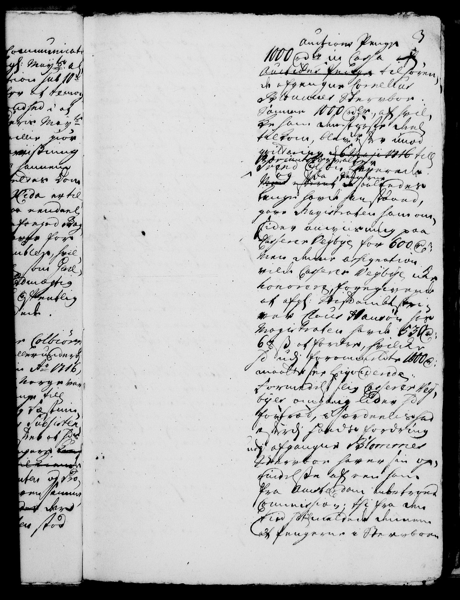 Rentekammeret, Kammerkanselliet, RA/EA-3111/G/Gh/Gha/L0004: Norsk ekstraktmemorialprotokoll, sak. 766-941 (merket RK 53.49), 1721, s. 3