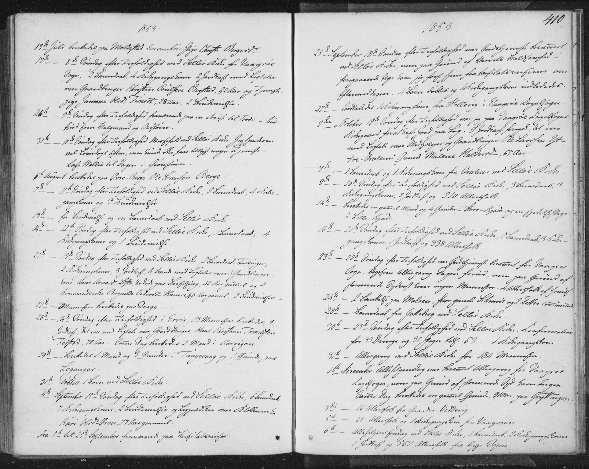 Selje sokneprestembete, AV/SAB-A-99938/H/Ha/Haa/Haaa: Ministerialbok nr. A 10, 1844-1858, s. 410