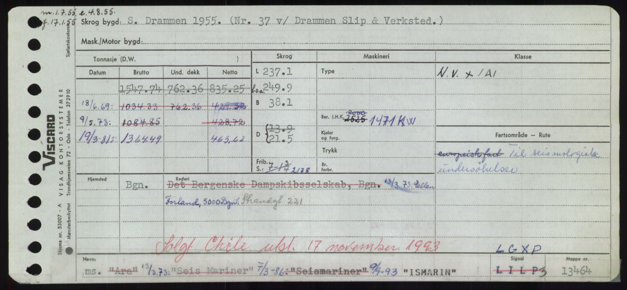 Sjøfartsdirektoratet med forløpere, Skipsmålingen, RA/S-1627/H/Hd/L0018: Fartøy, I, s. 297