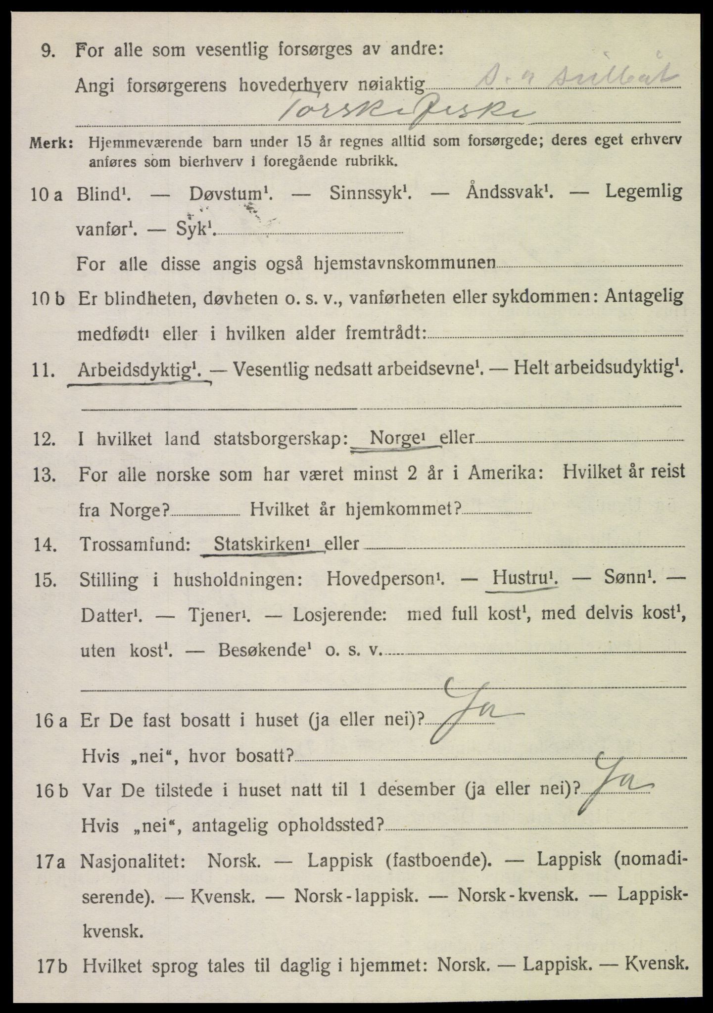 SAT, Folketelling 1920 for 1812 Vik herred, 1920, s. 1852