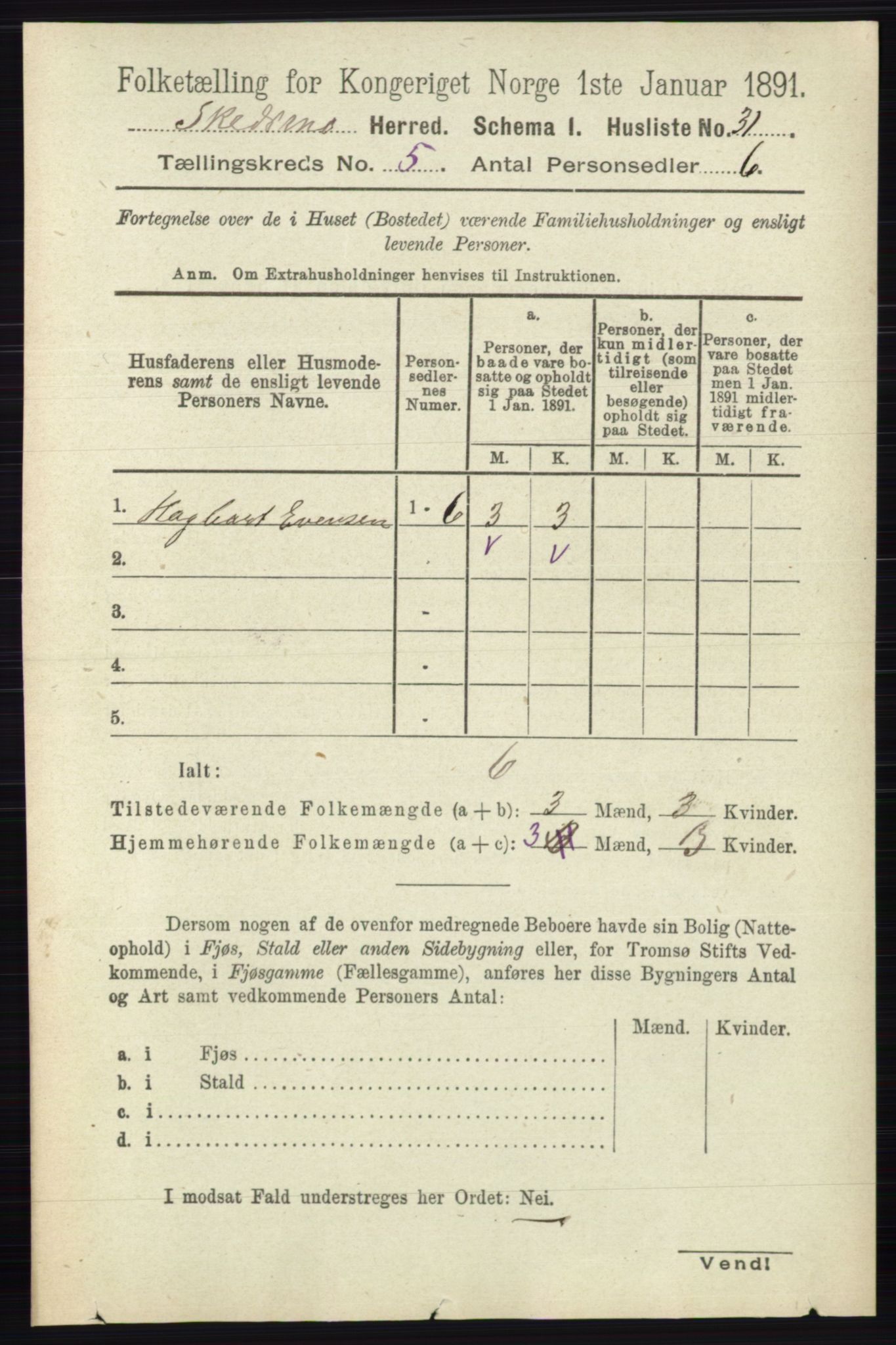 RA, Folketelling 1891 for 0231 Skedsmo herred, 1891, s. 2276