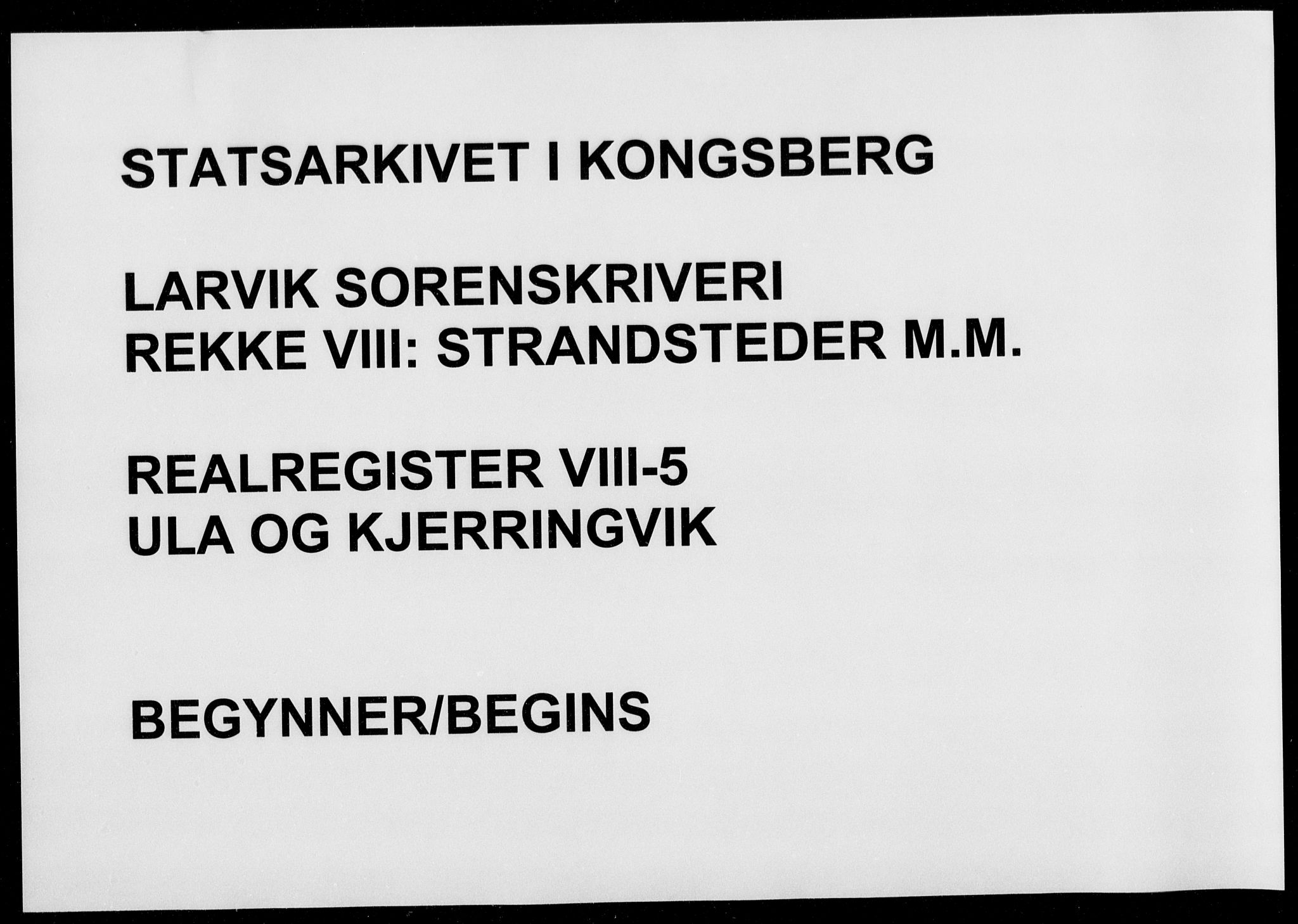 Larvik sorenskriveri, SAKO/A-83/G/Gb/Gbi/L0005: Panteregister nr. VIII 5