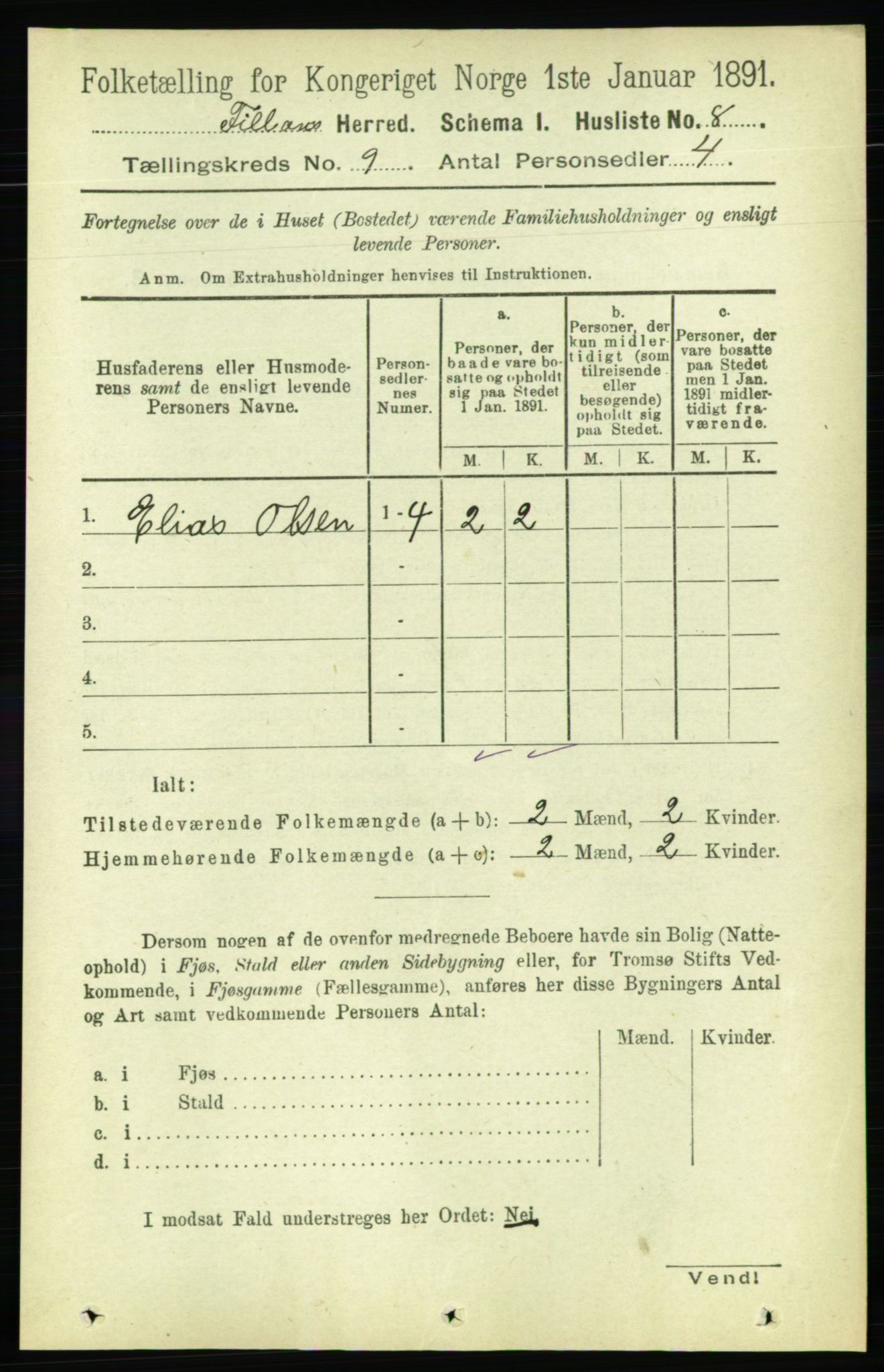 RA, Folketelling 1891 for 1616 Fillan herred, 1891, s. 2563