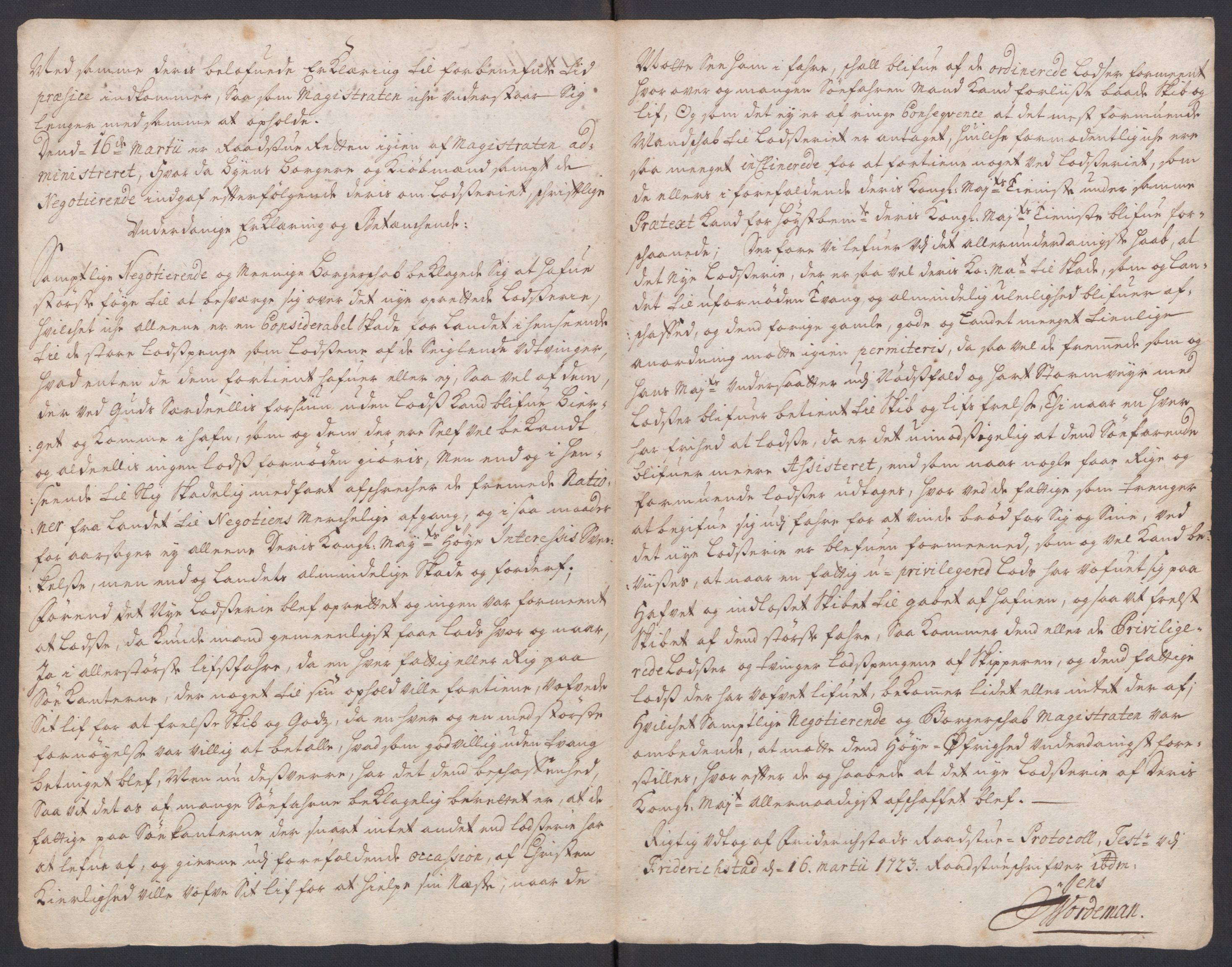 Forskjellige samlinger, Uplasserte saker i Eldre avdeling, AV/RA-EA-4033/F/L0005: Losvesenet., 1723-1807, s. 28
