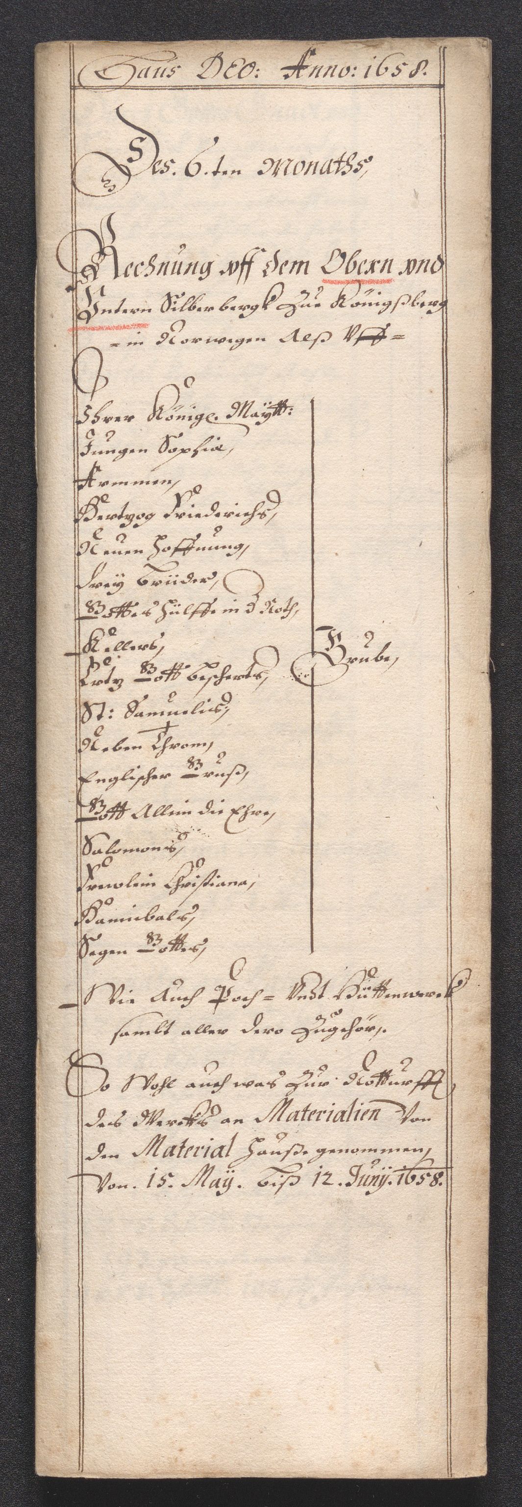 Kongsberg Sølvverk 1623-1816, AV/SAKO-EA-3135/001/D/Dc/Dcd/L0033: Utgiftsregnskap for gruver m.m. , 1658, s. 279