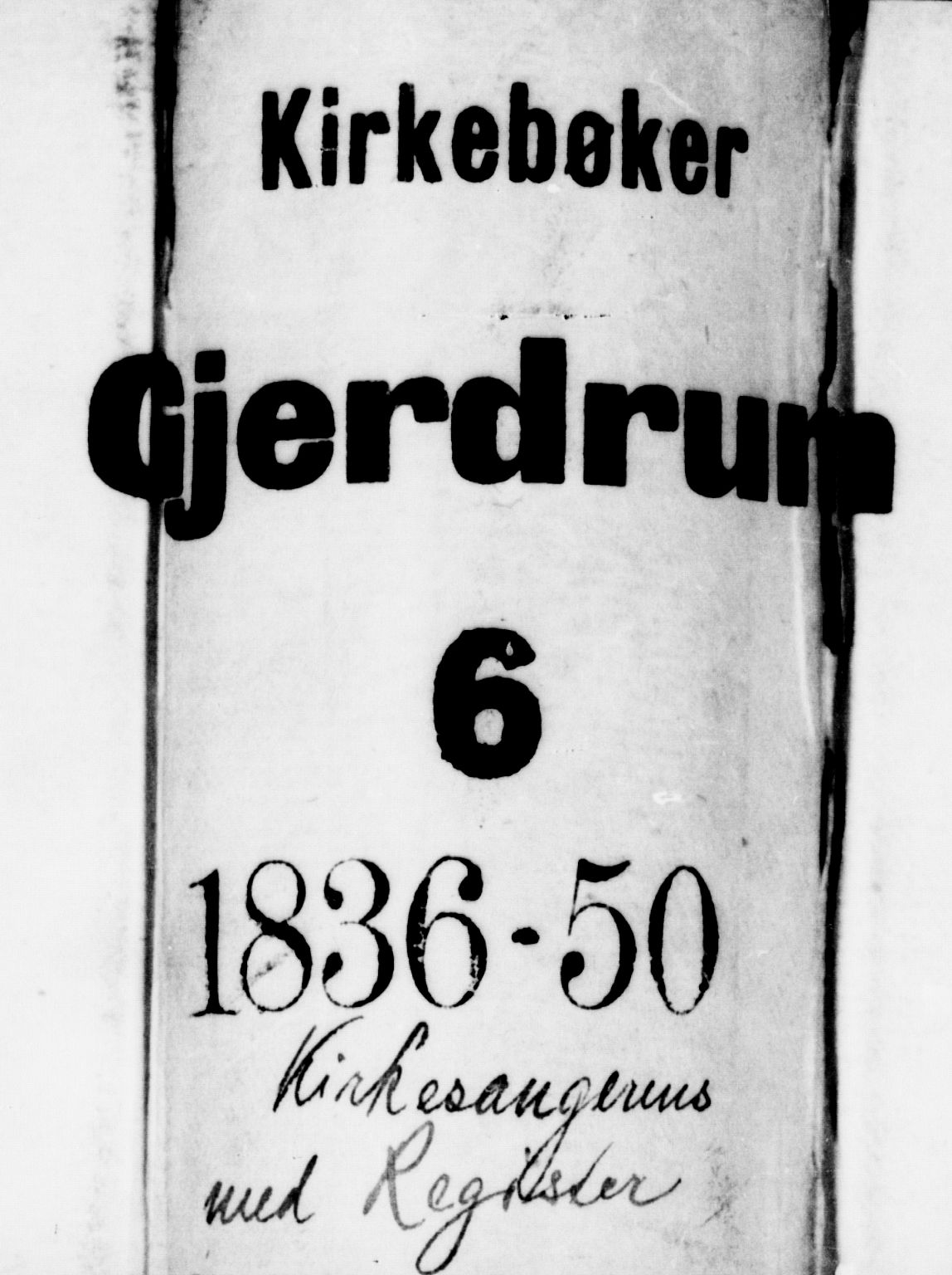 Gjerdrum prestekontor Kirkebøker, SAO/A-10412b/G/Ga/L0002: Klokkerbok nr. I 2, 1836-1850