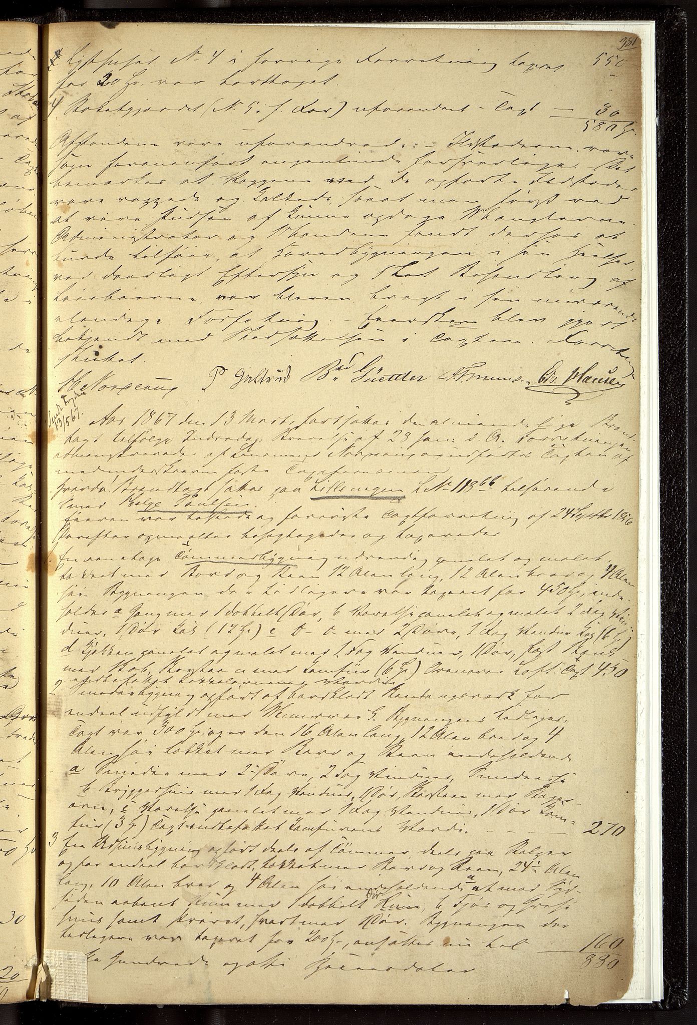 Lensmennene i Aker, OBA/A-10133/F/Fa/L0001: Branntakstprotokoll, 1856-1867, s. 381