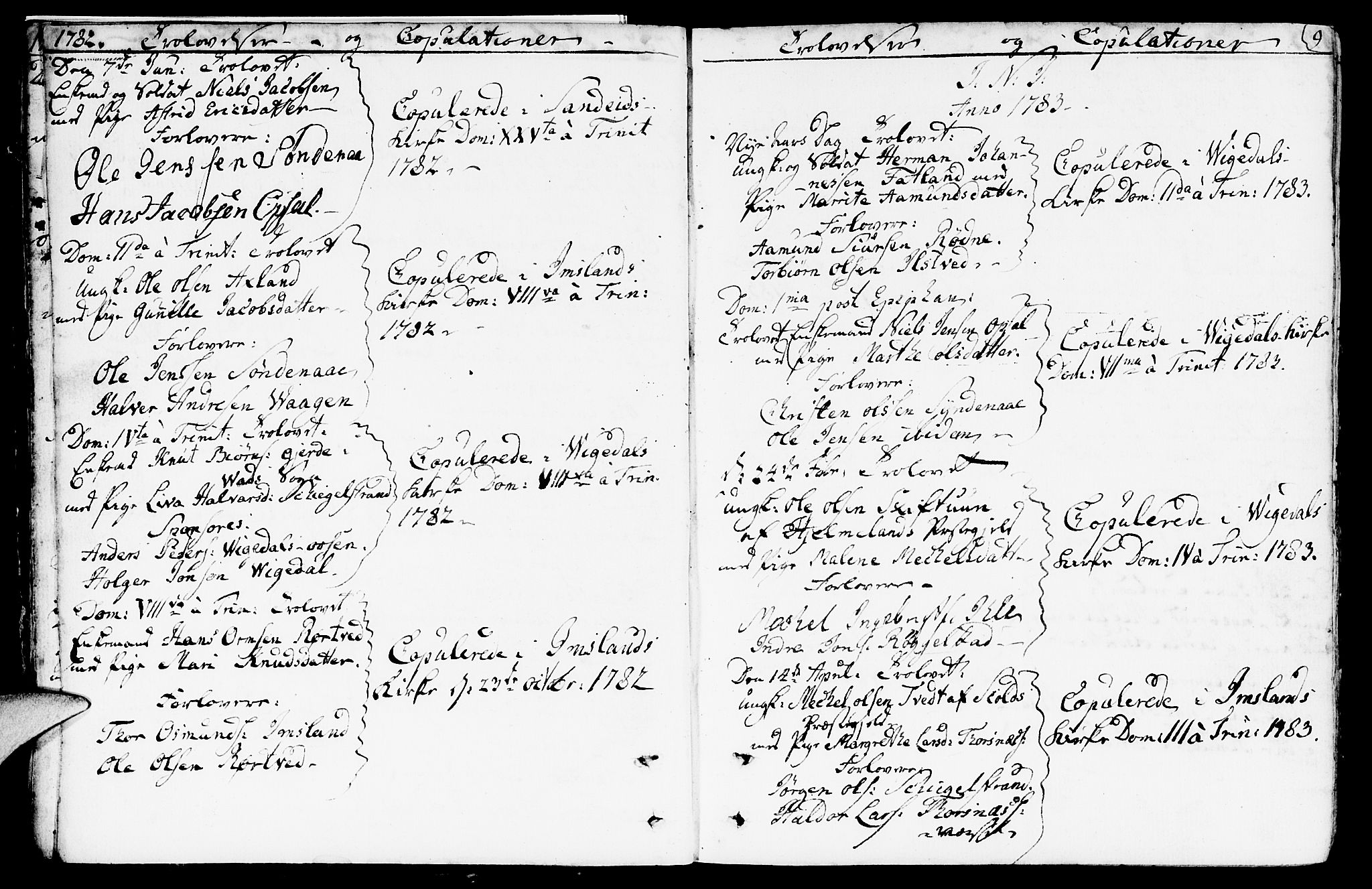 Vikedal sokneprestkontor, AV/SAST-A-101840/01/IV: Ministerialbok nr. A 2, 1779-1817, s. 9