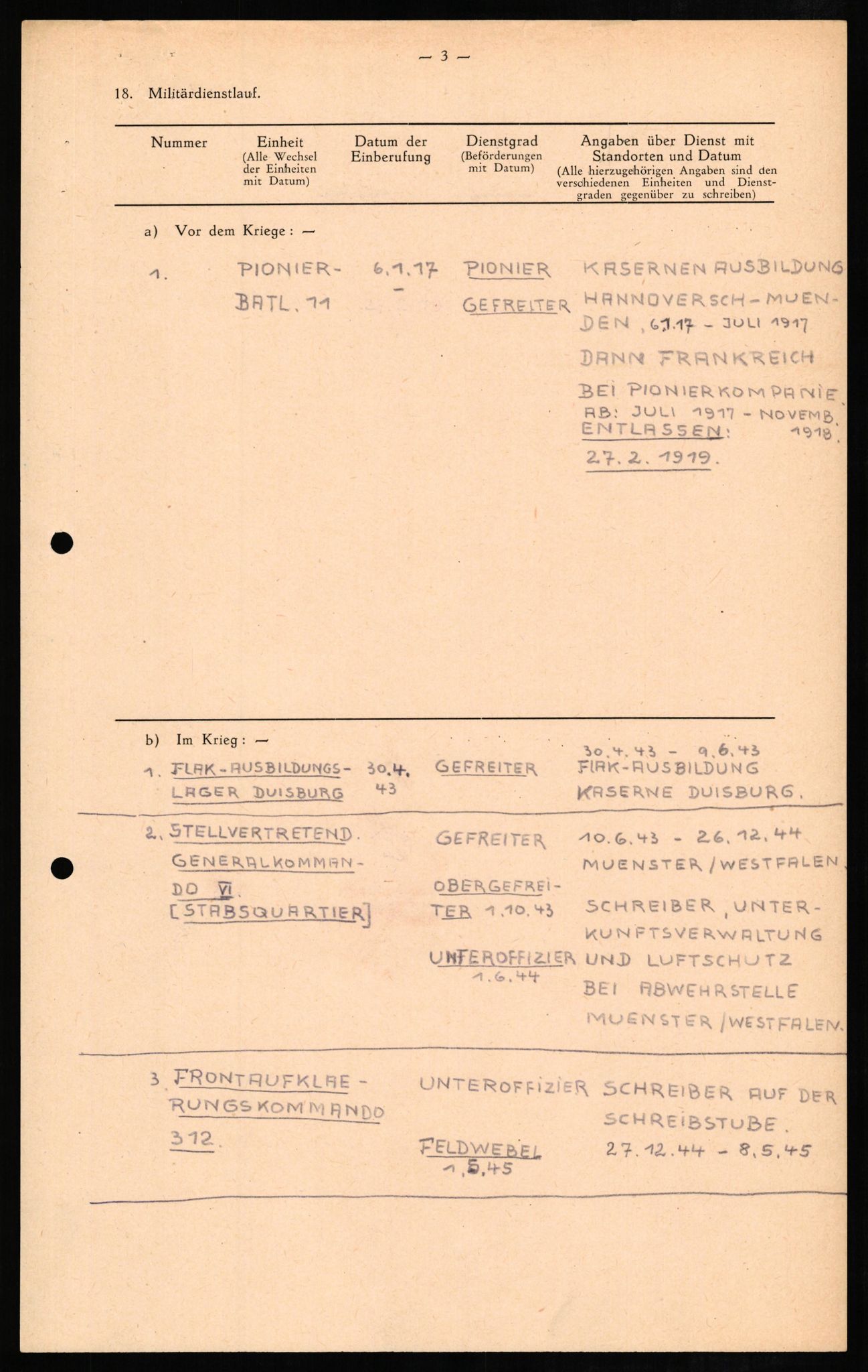 Forsvaret, Forsvarets overkommando II, AV/RA-RAFA-3915/D/Db/L0009: CI Questionaires. Tyske okkupasjonsstyrker i Norge. Tyskere., 1945-1946, s. 342