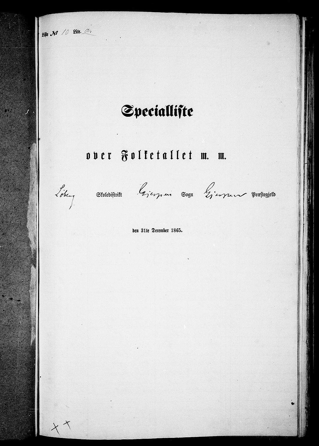 RA, Folketelling 1865 for 0812P Gjerpen prestegjeld, 1865, s. 174