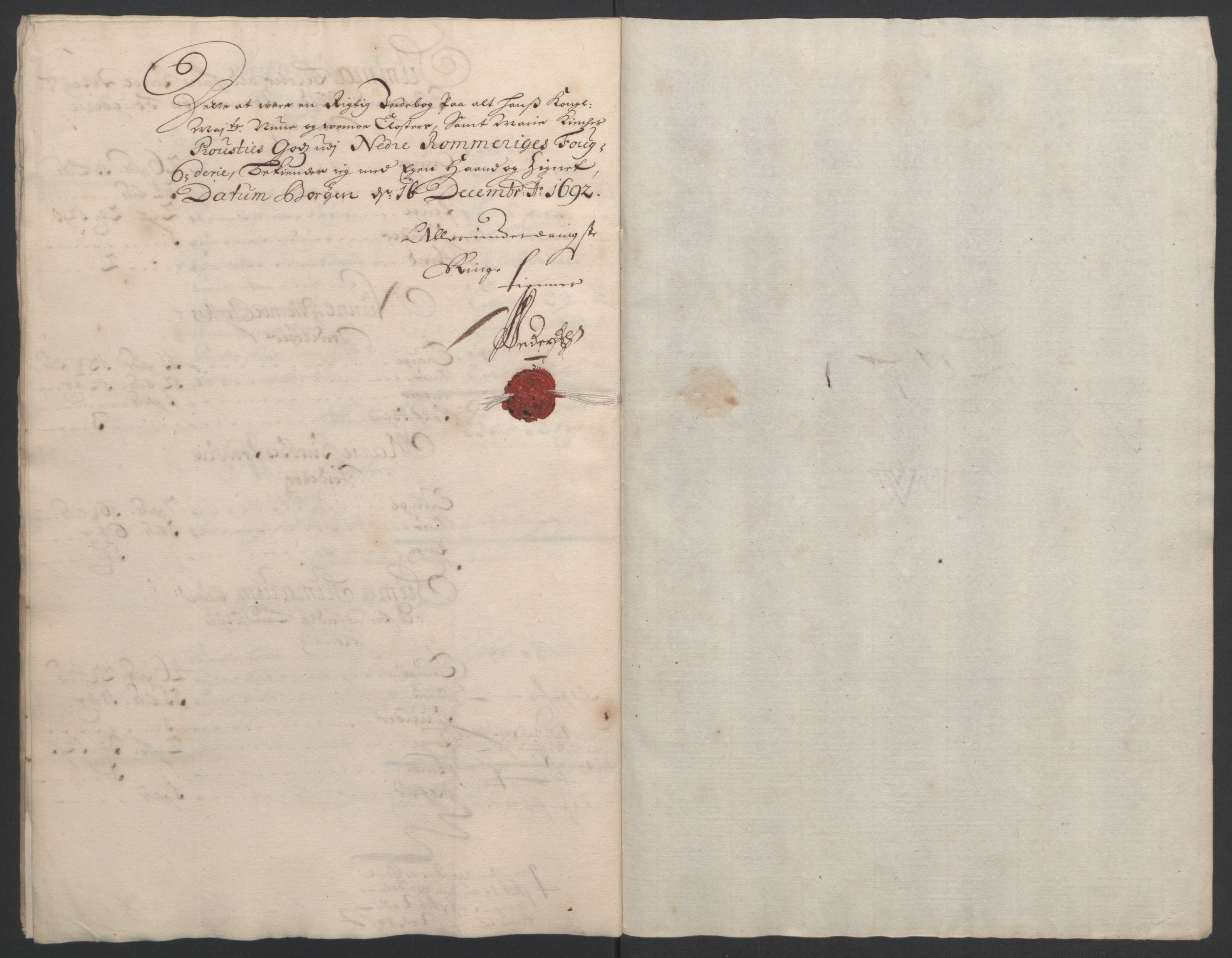 Rentekammeret inntil 1814, Reviderte regnskaper, Fogderegnskap, RA/EA-4092/R11/L0577: Fogderegnskap Nedre Romerike, 1692, s. 35