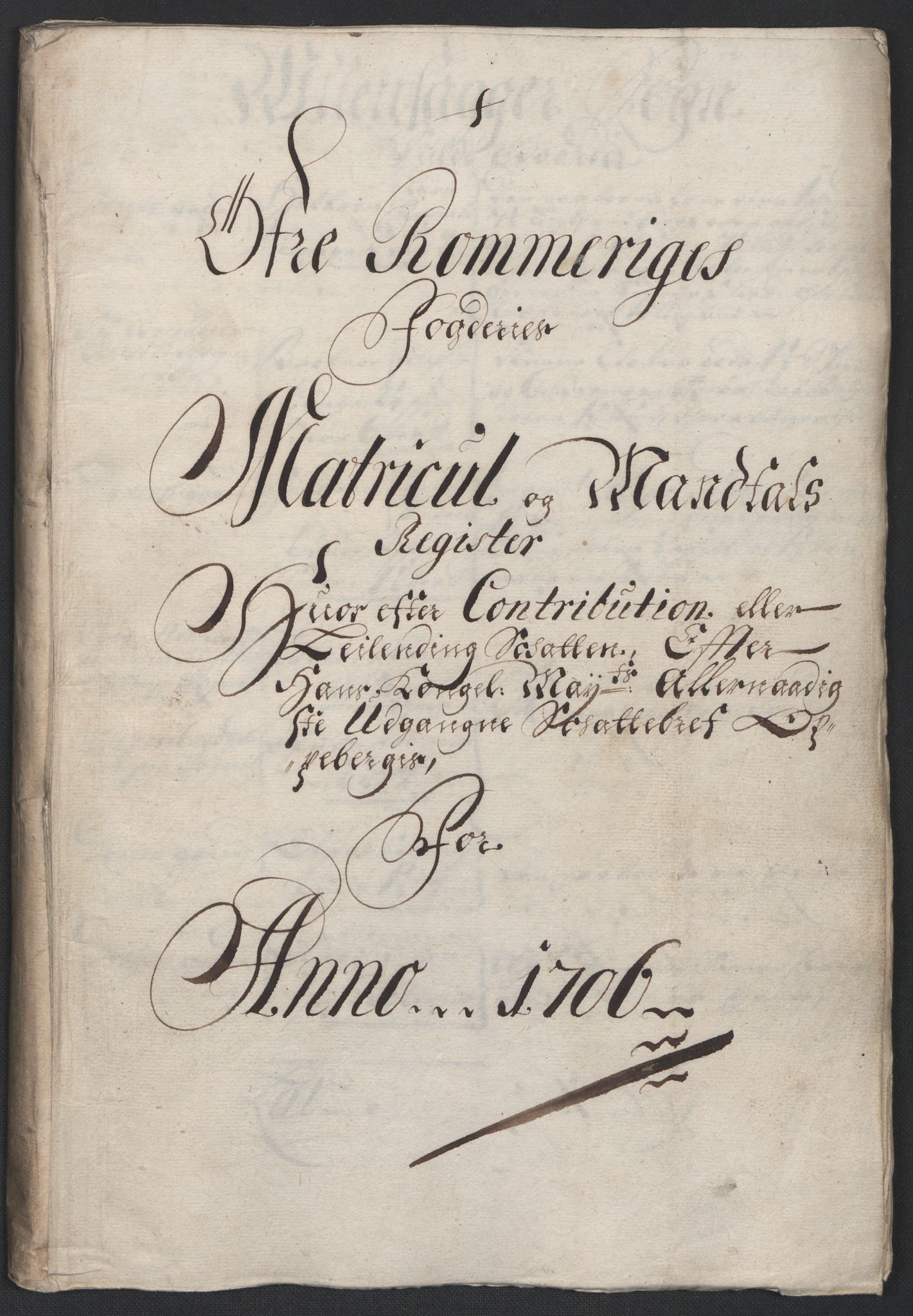 Rentekammeret inntil 1814, Reviderte regnskaper, Fogderegnskap, RA/EA-4092/R12/L0718: Fogderegnskap Øvre Romerike, 1706-1707, s. 64