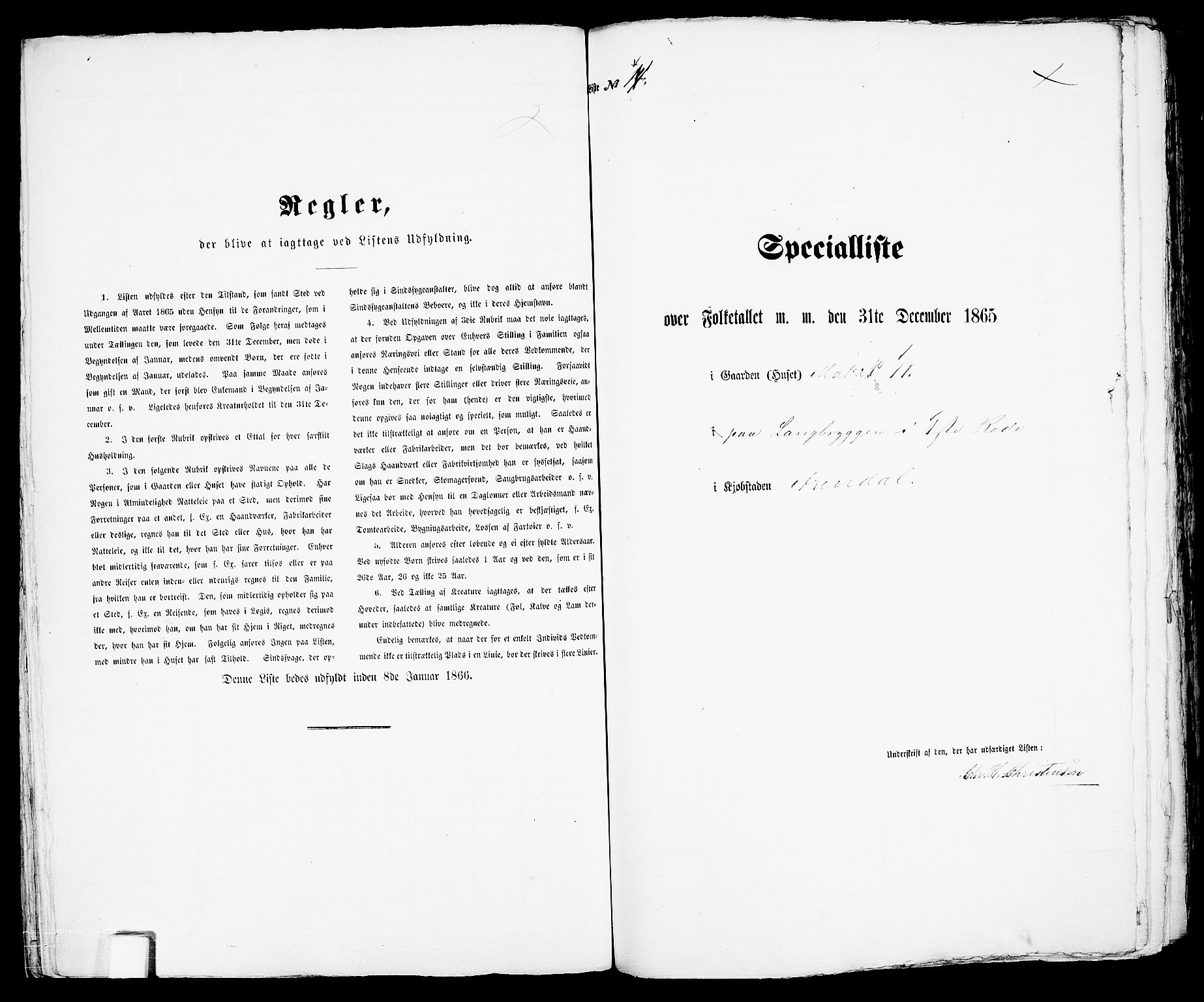 RA, Folketelling 1865 for 0903P Arendal prestegjeld, 1865, s. 33