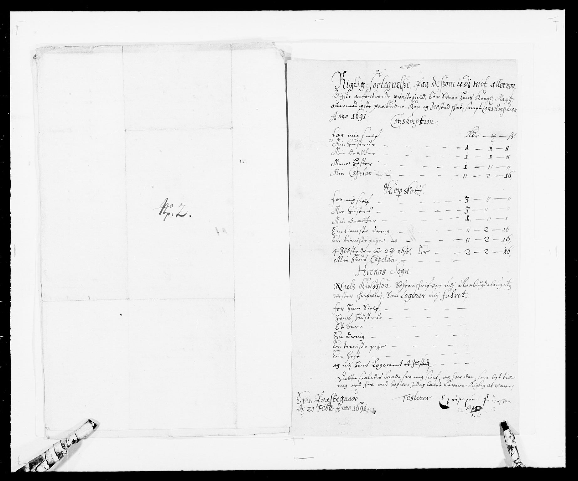 Rentekammeret inntil 1814, Reviderte regnskaper, Fogderegnskap, AV/RA-EA-4092/R40/L2443: Fogderegnskap Råbyggelag, 1691-1692, s. 62