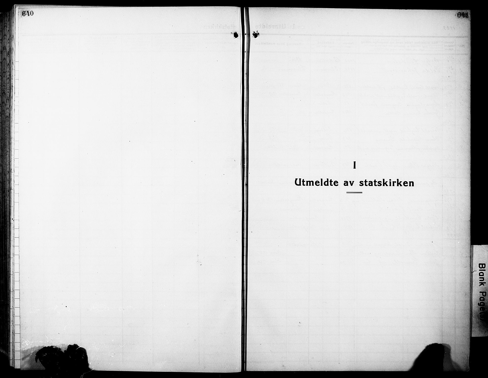 Ringsaker prestekontor, SAH/PREST-014/L/La/L0019: Klokkerbok nr. 19, 1923-1933, s. 640-641