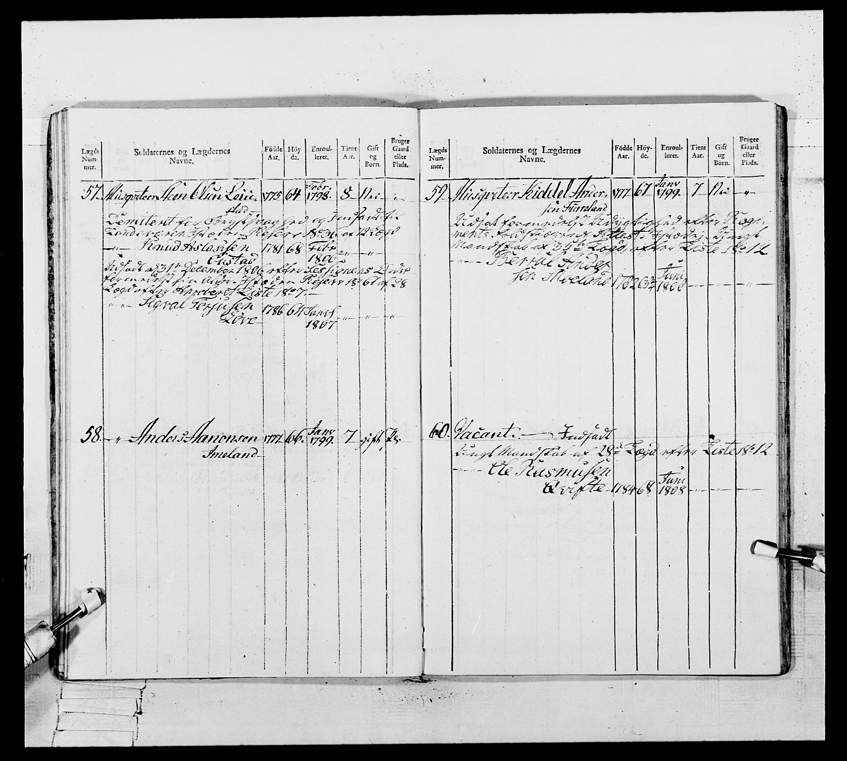 Generalitets- og kommissariatskollegiet, Det kongelige norske kommissariatskollegium, AV/RA-EA-5420/E/Eh/L0109: Vesterlenske nasjonale infanteriregiment, 1806, s. 237