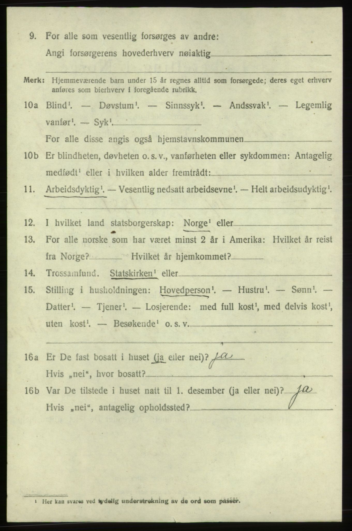 SAB, Folketelling 1920 for 1218 Moster herred, 1920, s. 950
