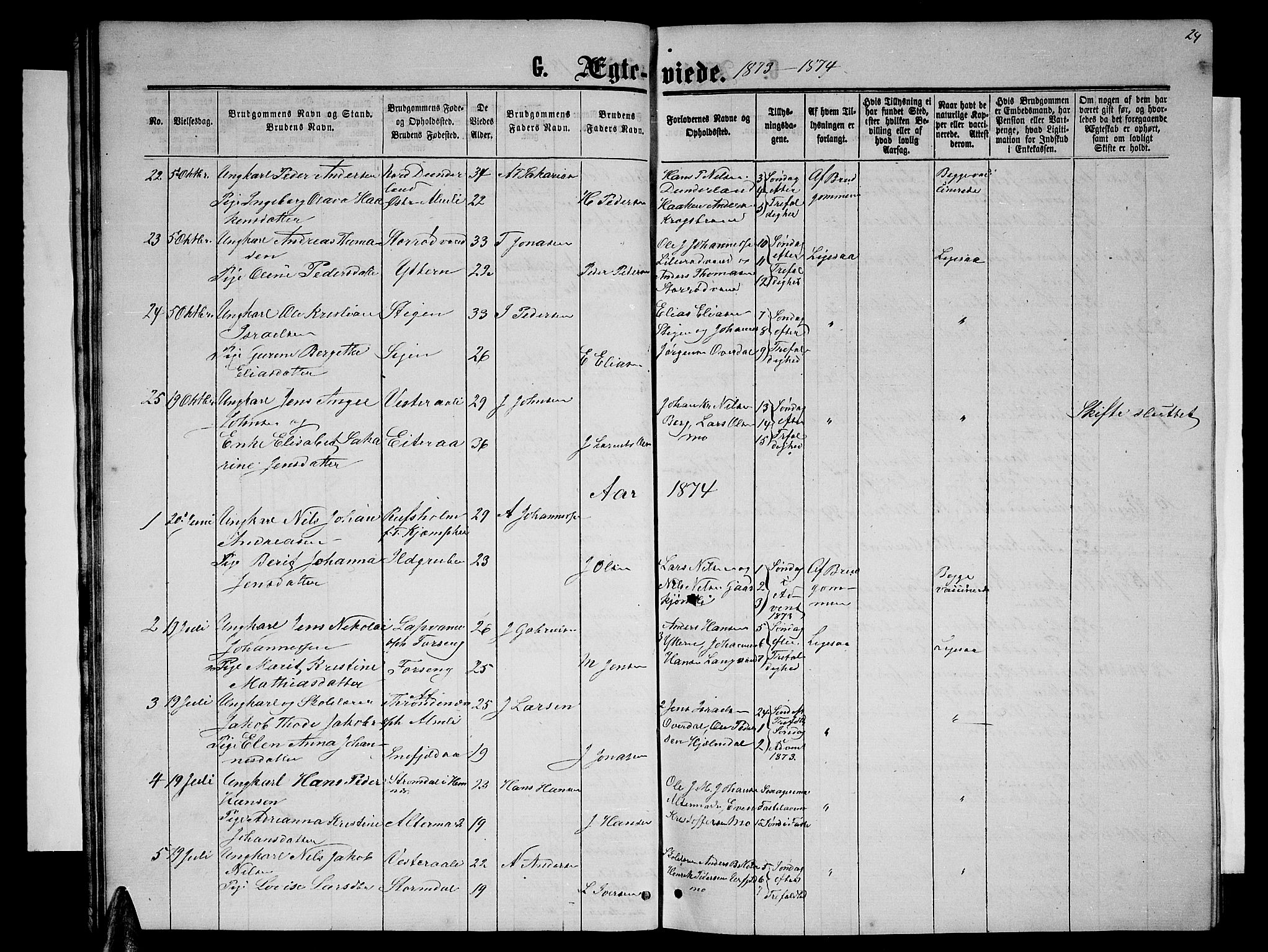 Ministerialprotokoller, klokkerbøker og fødselsregistre - Nordland, AV/SAT-A-1459/827/L0417: Klokkerbok nr. 827C06, 1864-1886, s. 24