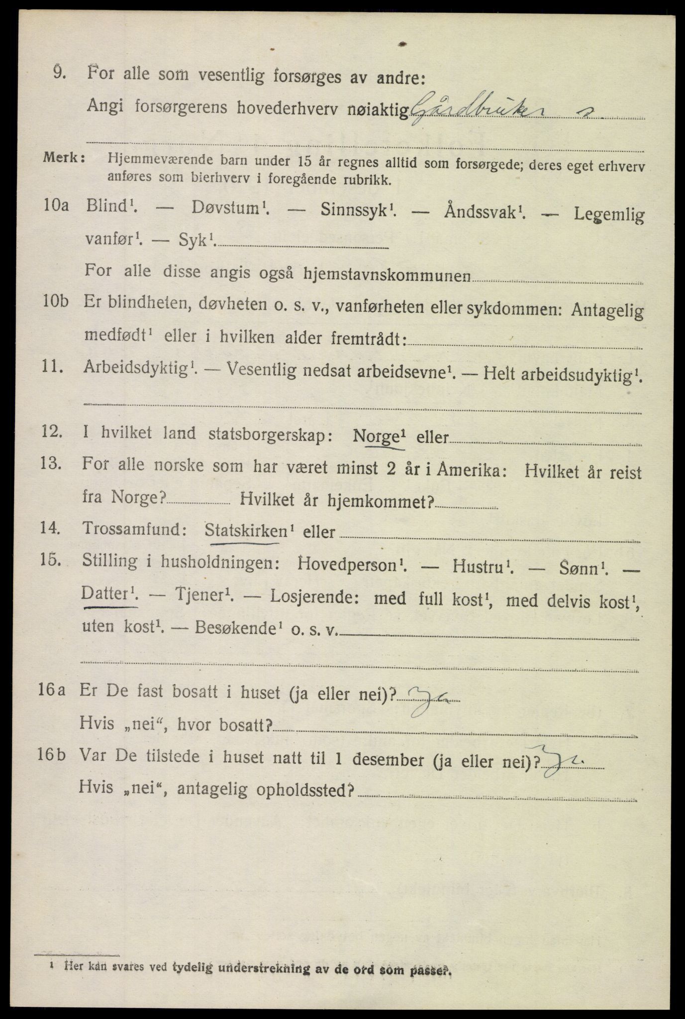 SAH, Folketelling 1920 for 0540 Sør-Aurdal herred, 1920, s. 6662