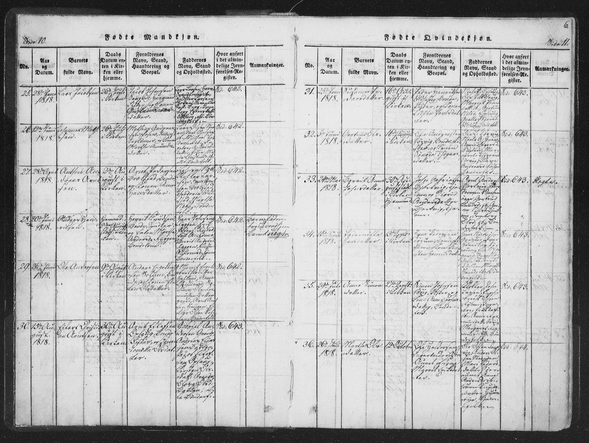 Ministerialprotokoller, klokkerbøker og fødselsregistre - Sør-Trøndelag, SAT/A-1456/659/L0734: Ministerialbok nr. 659A04, 1818-1825, s. 10-11