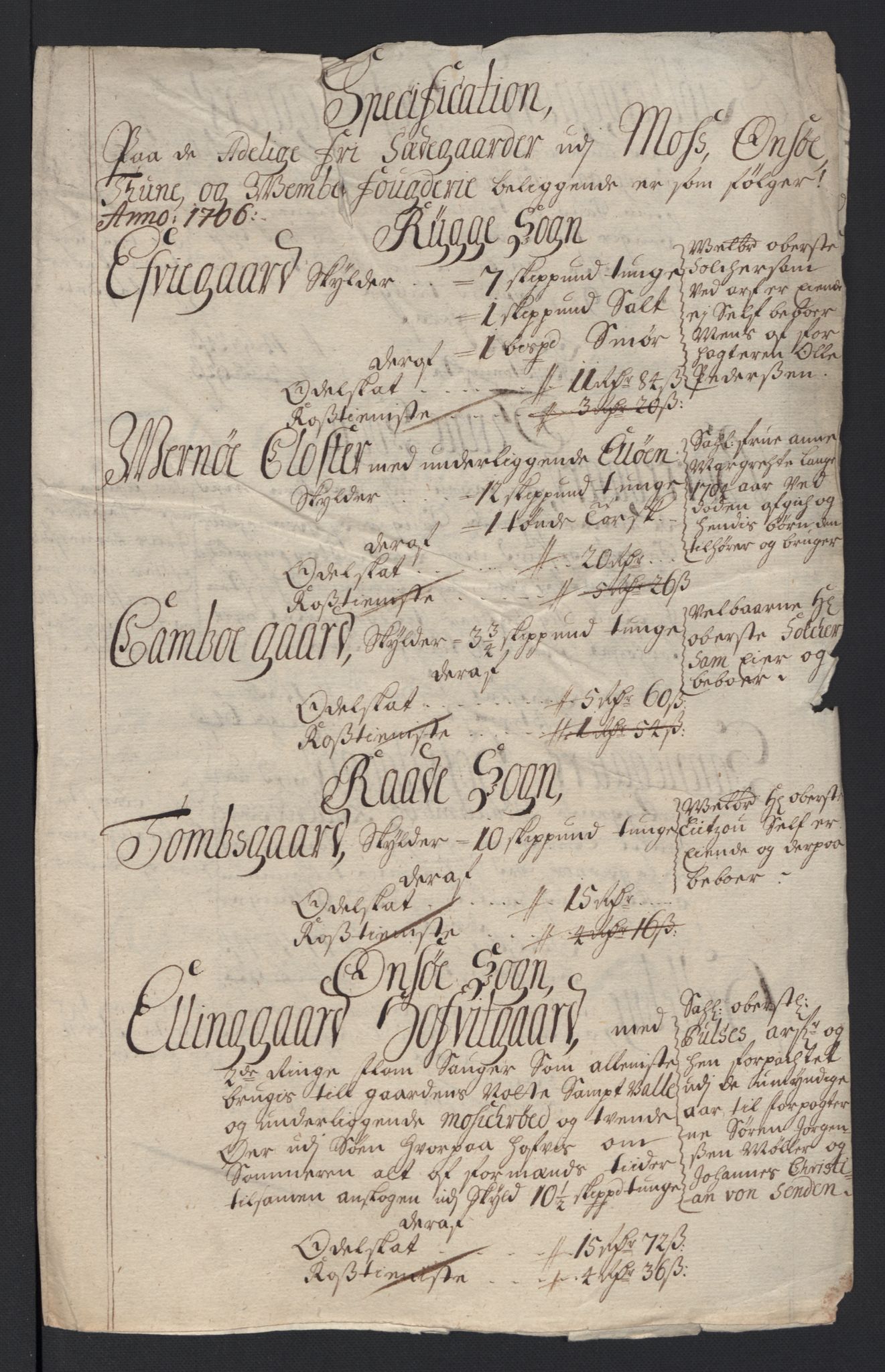 Rentekammeret inntil 1814, Reviderte regnskaper, Fogderegnskap, RA/EA-4092/R04/L0133: Fogderegnskap Moss, Onsøy, Tune, Veme og Åbygge, 1705-1706, s. 402