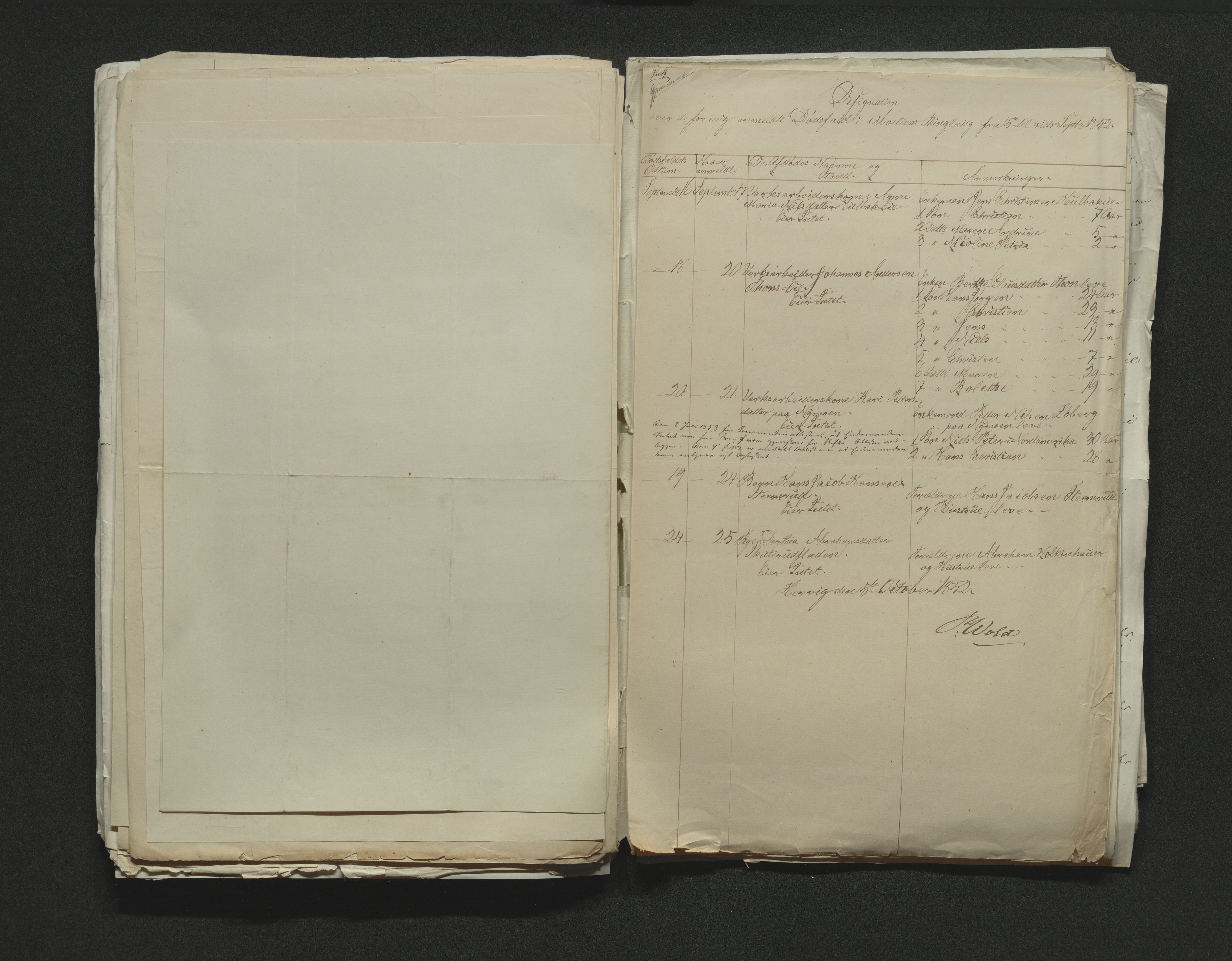 Eiker, Modum og Sigdal sorenskriveri, AV/SAKO-A-123/H/Ha/Hab/L0008: Dødsfallsmeldinger, 1850-1853