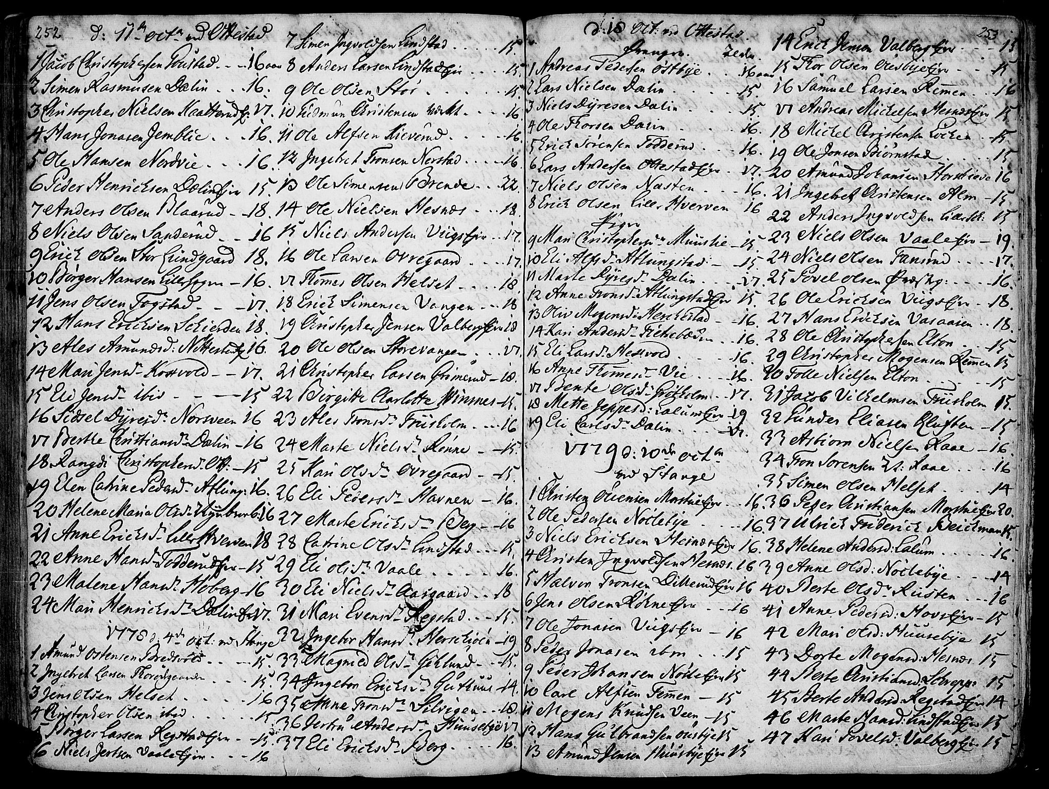 Stange prestekontor, AV/SAH-PREST-002/K/L0006: Ministerialbok nr. 6, 1762-1787, s. 252-253